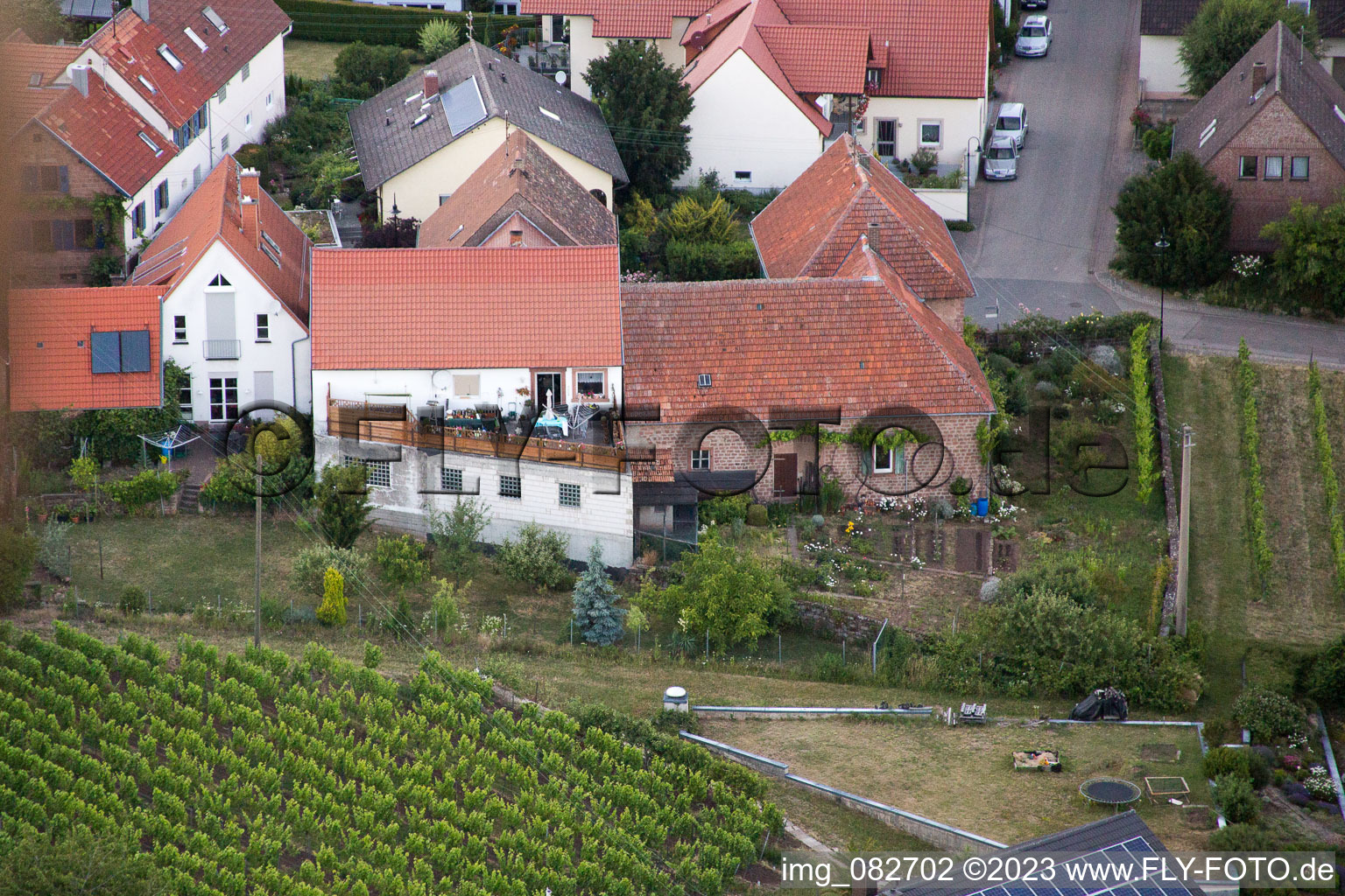 Luftbild von Weyher in der Pfalz im Bundesland Rheinland-Pfalz, Deutschland