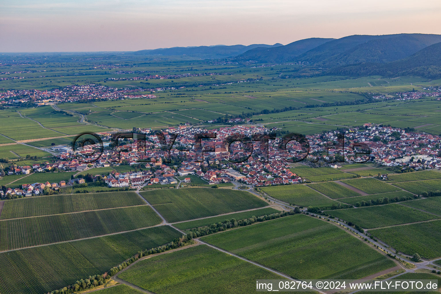 Luftaufnahme von Maikammer im Bundesland Rheinland-Pfalz, Deutschland