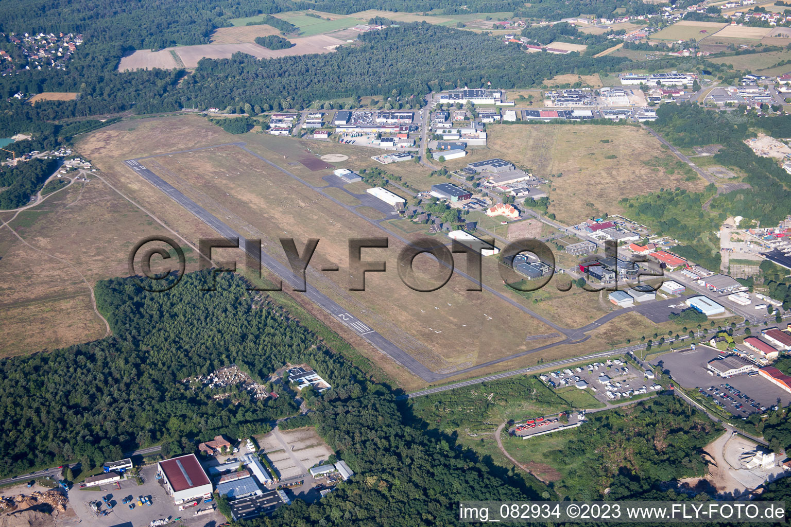 Haguenau, Flugplatz im Bundesland Bas-Rhin, Frankreich