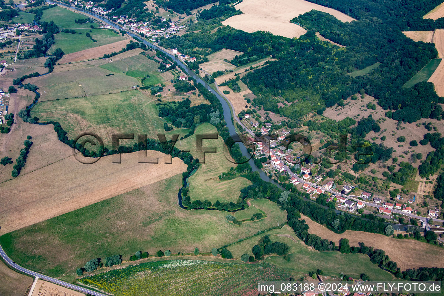 Luftbild von Sommerviller im Bundesland Meurthe-et-Moselle, Frankreich