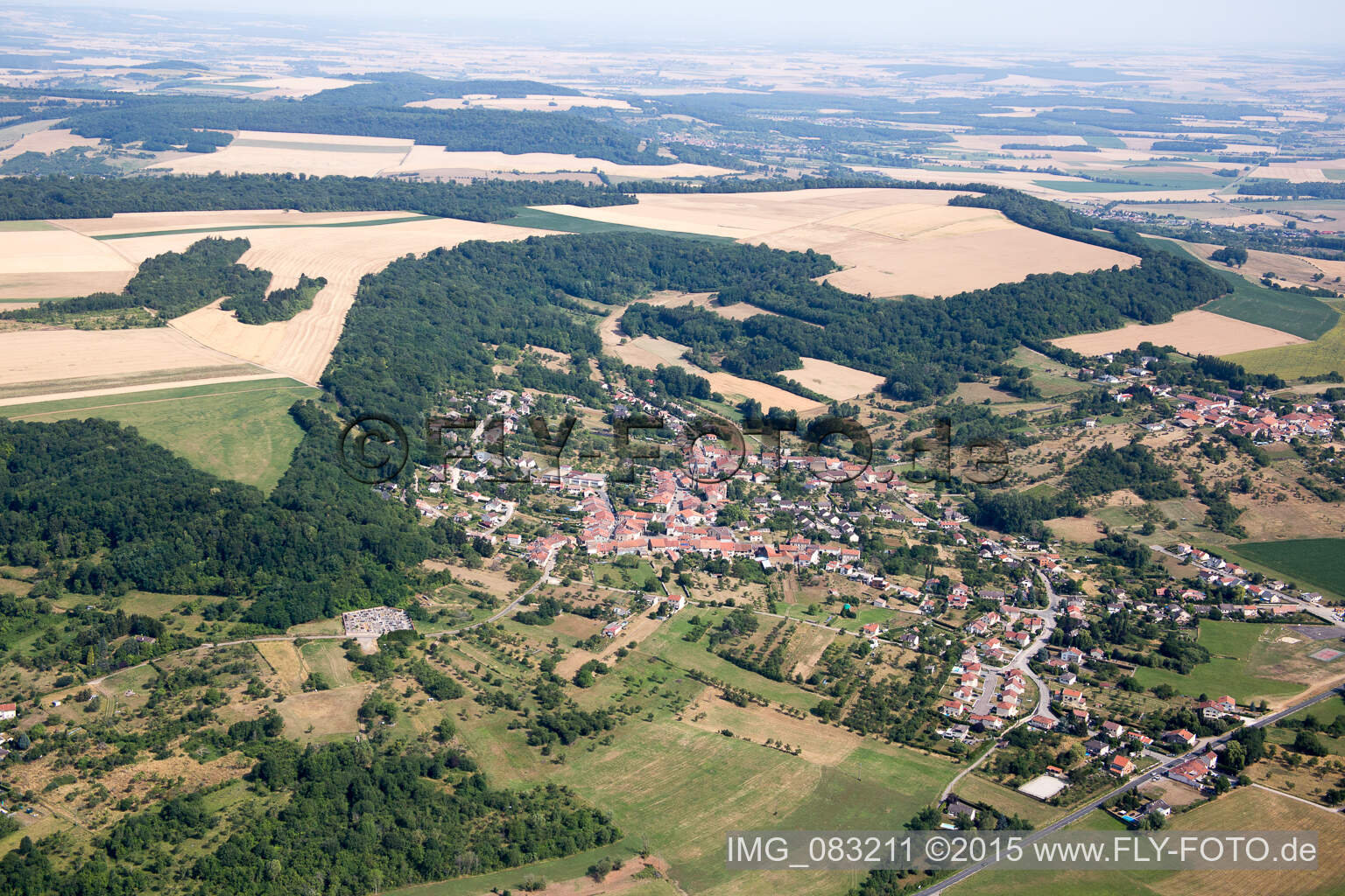 Luftbild von Amance (Lothringen) im Bundesland Meurthe-et-Moselle, Frankreich