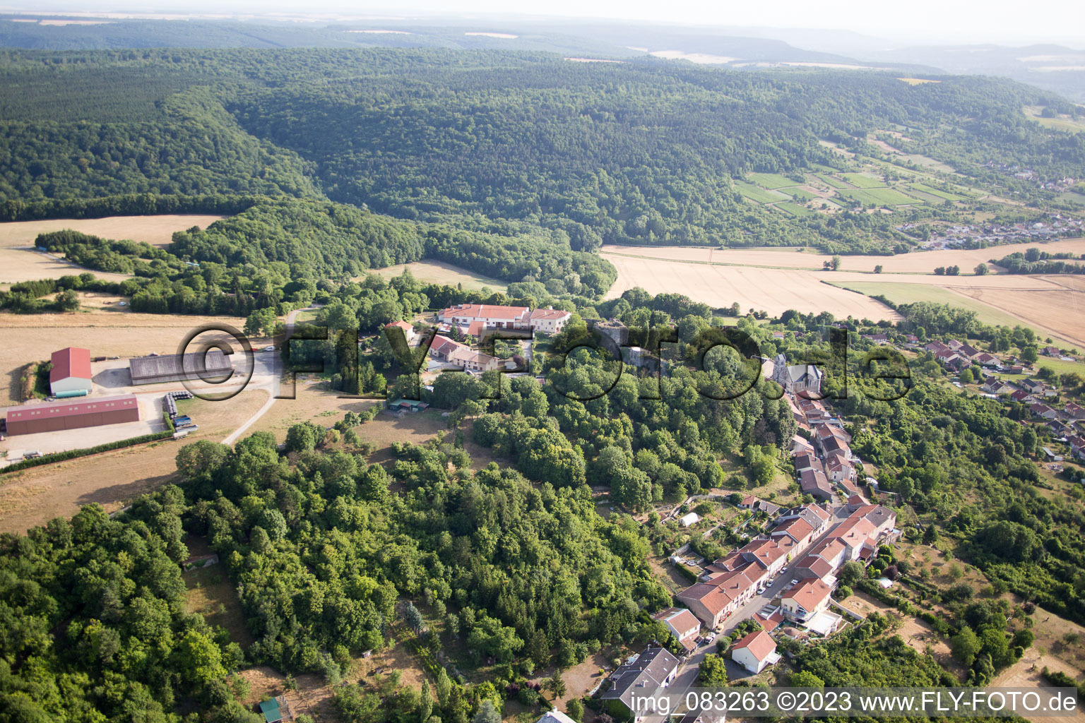 Prény im Bundesland Meurthe-et-Moselle, Frankreich von oben