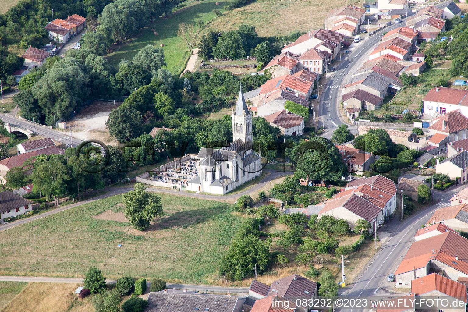 Luftbild von Pannes im Bundesland Meurthe-et-Moselle, Frankreich