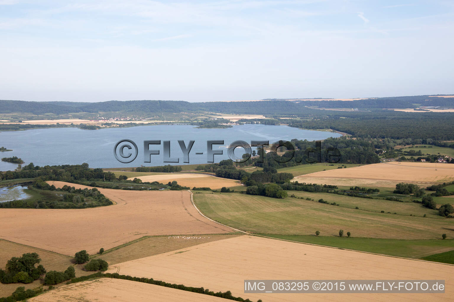 Luftbild von Essey-et-Maizerais, Lac de Madine im Bundesland Meurthe-et-Moselle, Frankreich