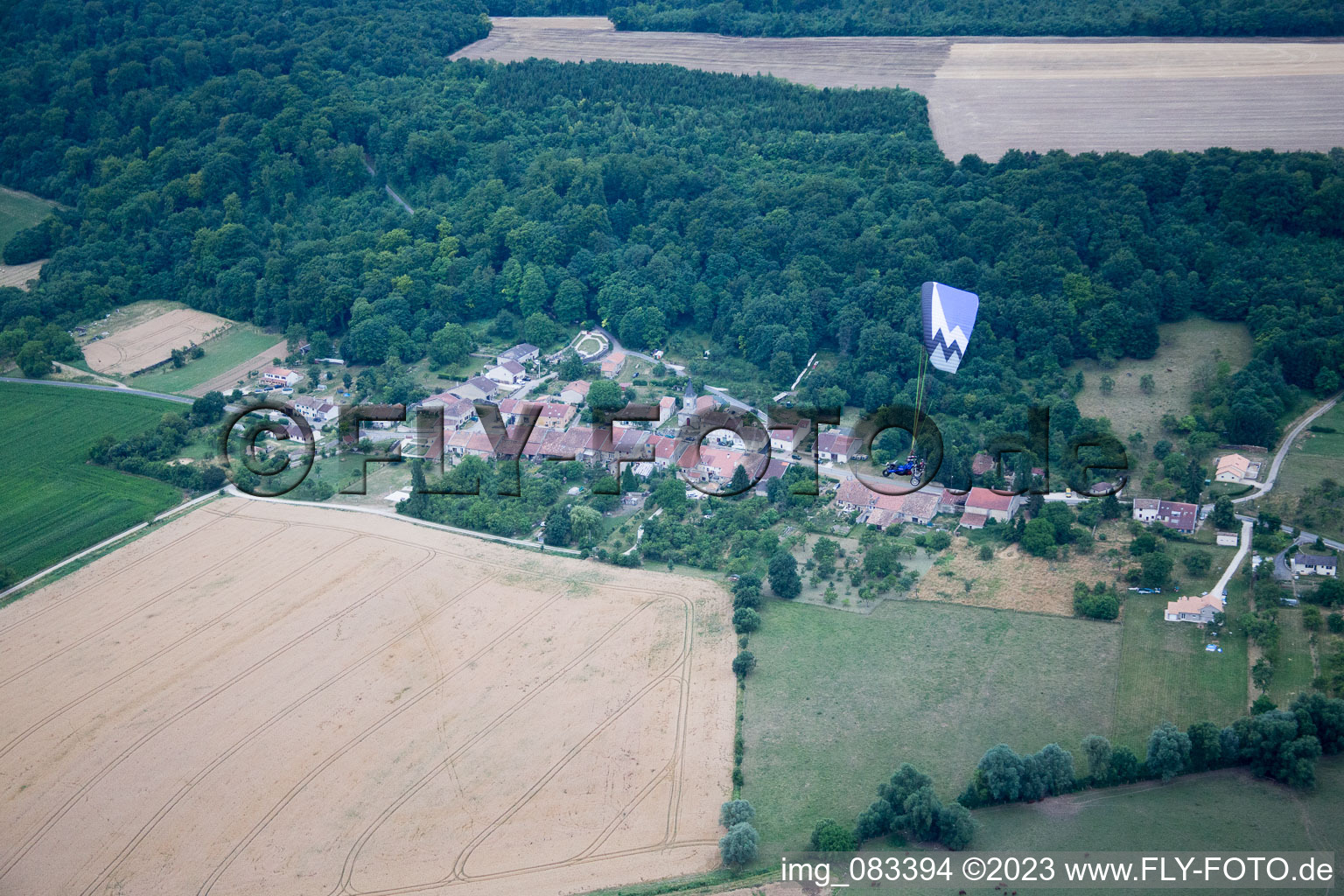 Luftbild von Girauvoisin im Bundesland Meuse, Frankreich