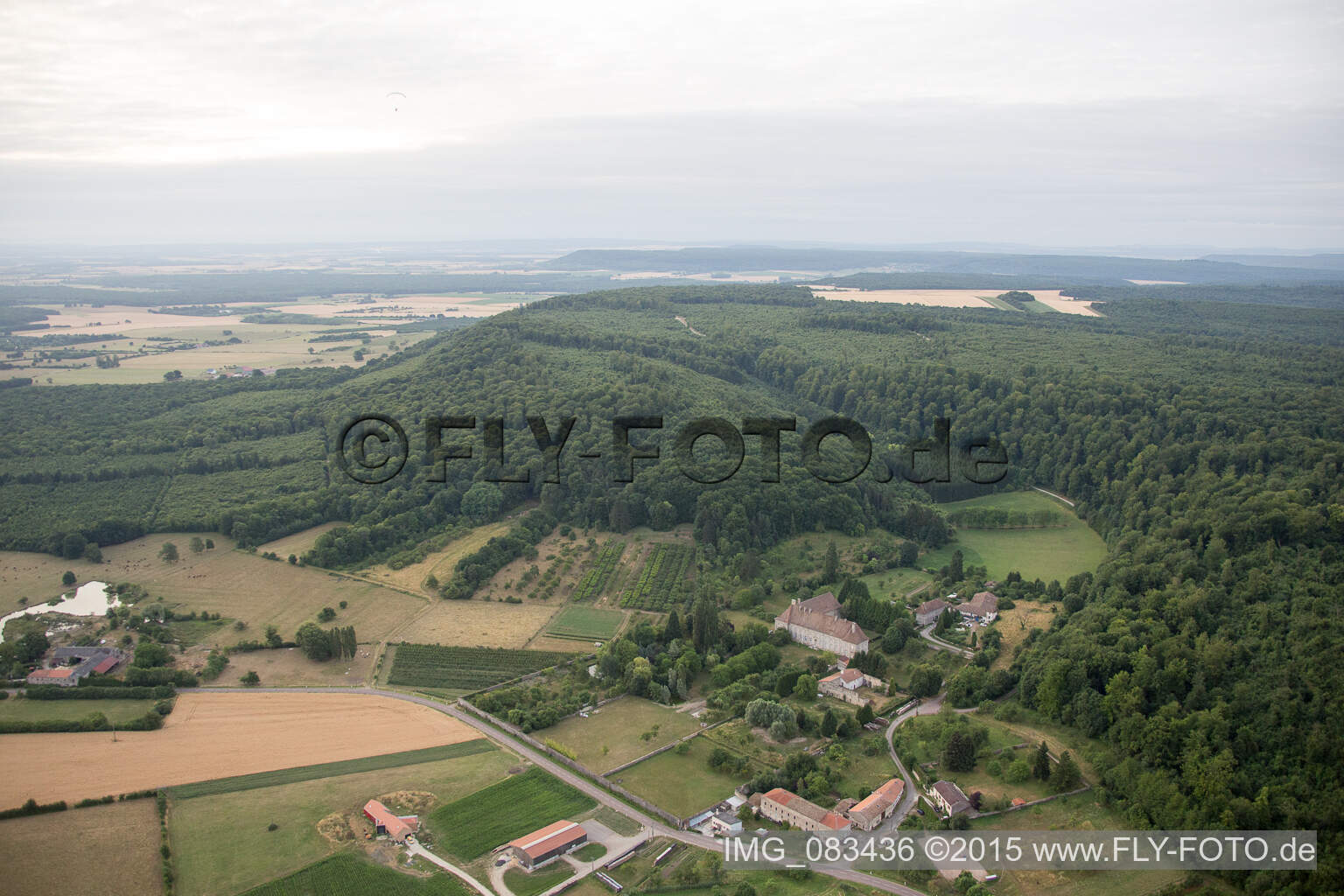 Luftbild von Geville im Bundesland Meuse, Frankreich