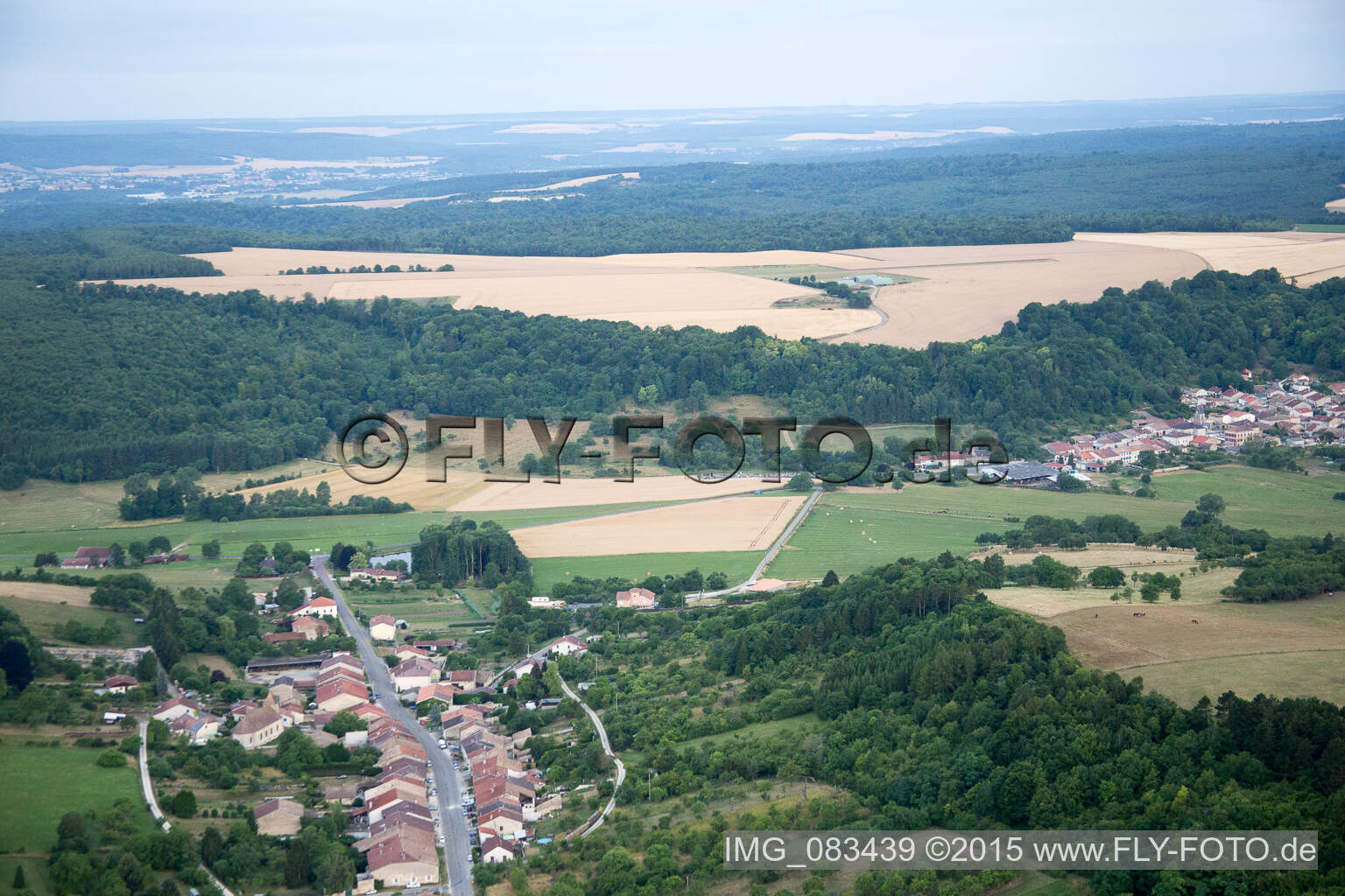 Geville im Bundesland Meuse, Frankreich von oben