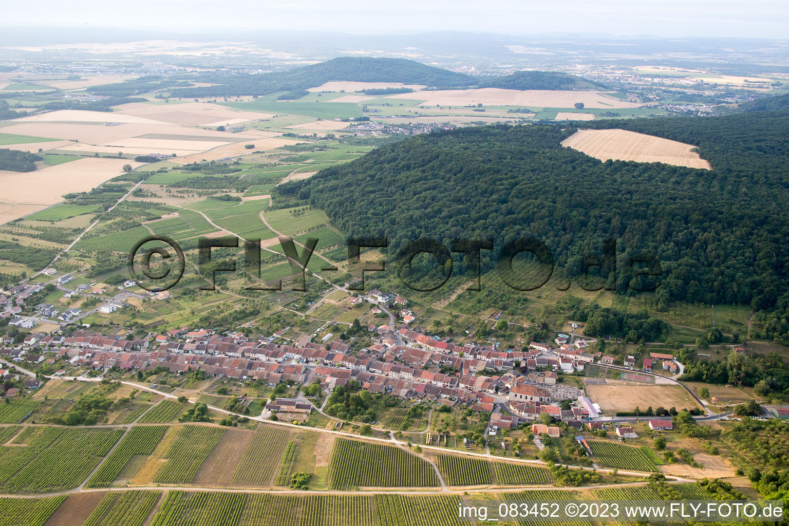 Lucey im Bundesland Meurthe-et-Moselle, Frankreich von oben