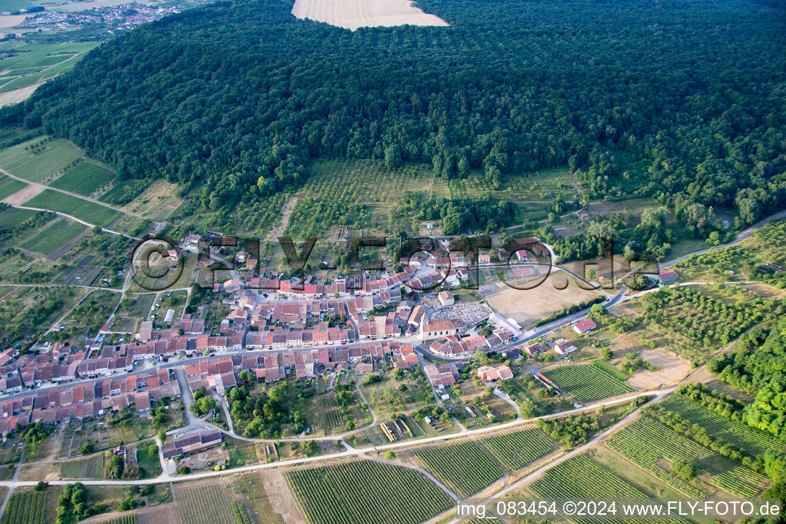 Lucey im Bundesland Meurthe-et-Moselle, Frankreich von oben gesehen