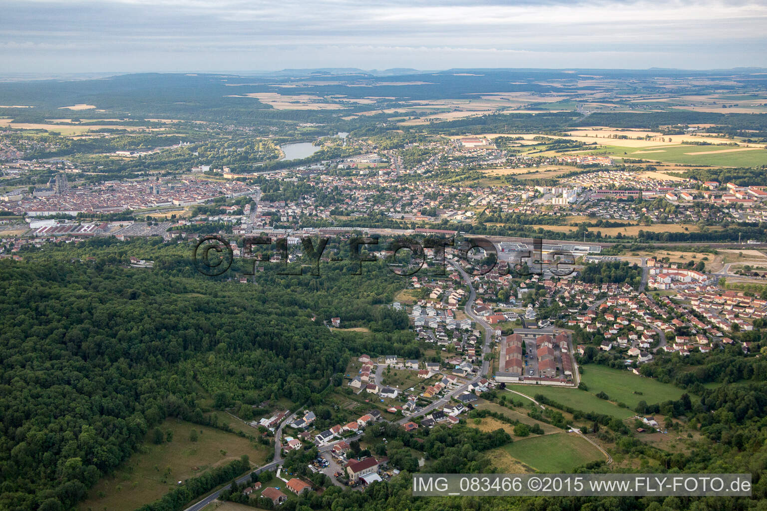 Luftbild von Écrouves im Bundesland Meurthe-et-Moselle, Frankreich