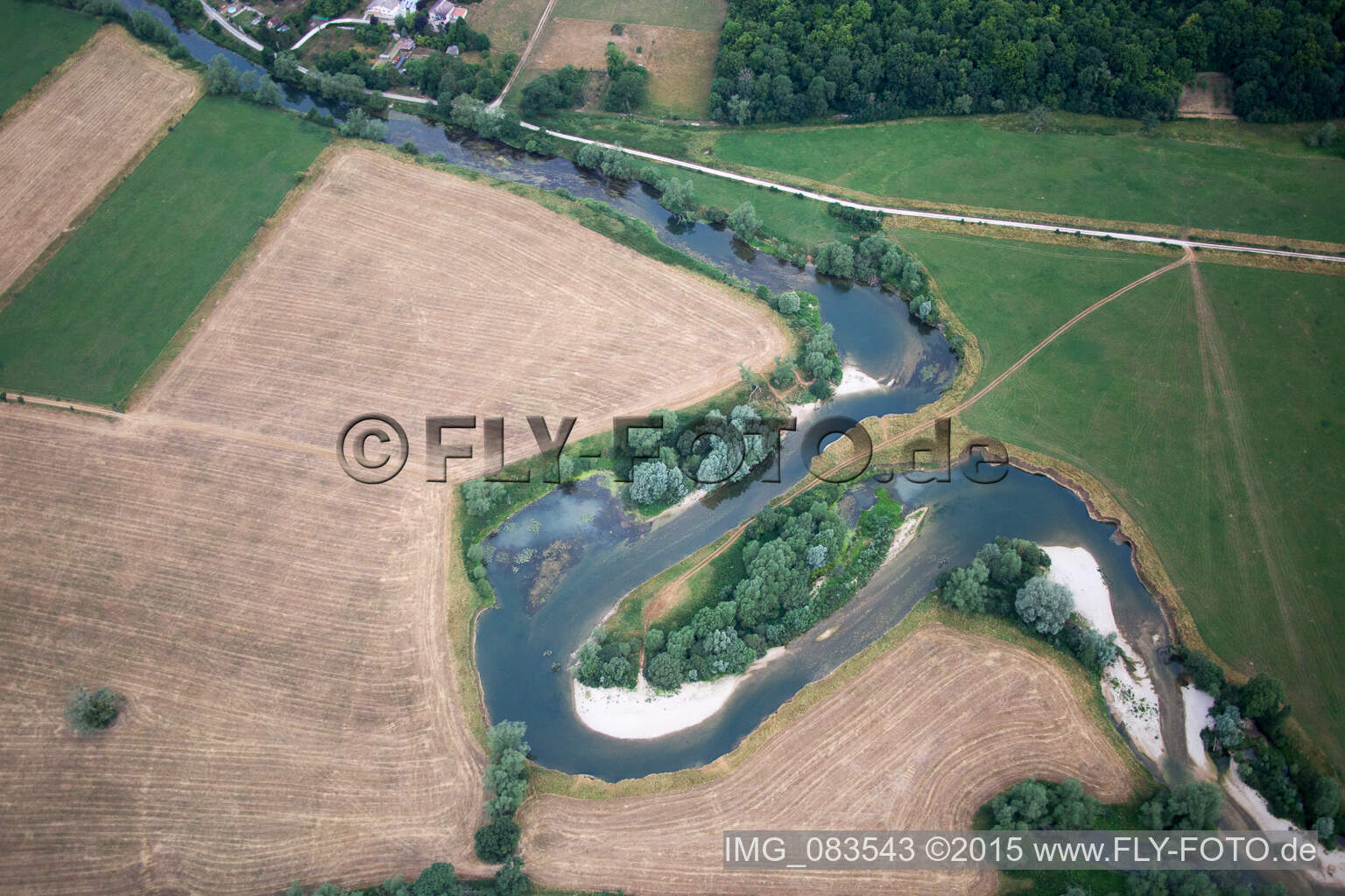 Luftbild von Ourches-sur-Meuse, Frankreich