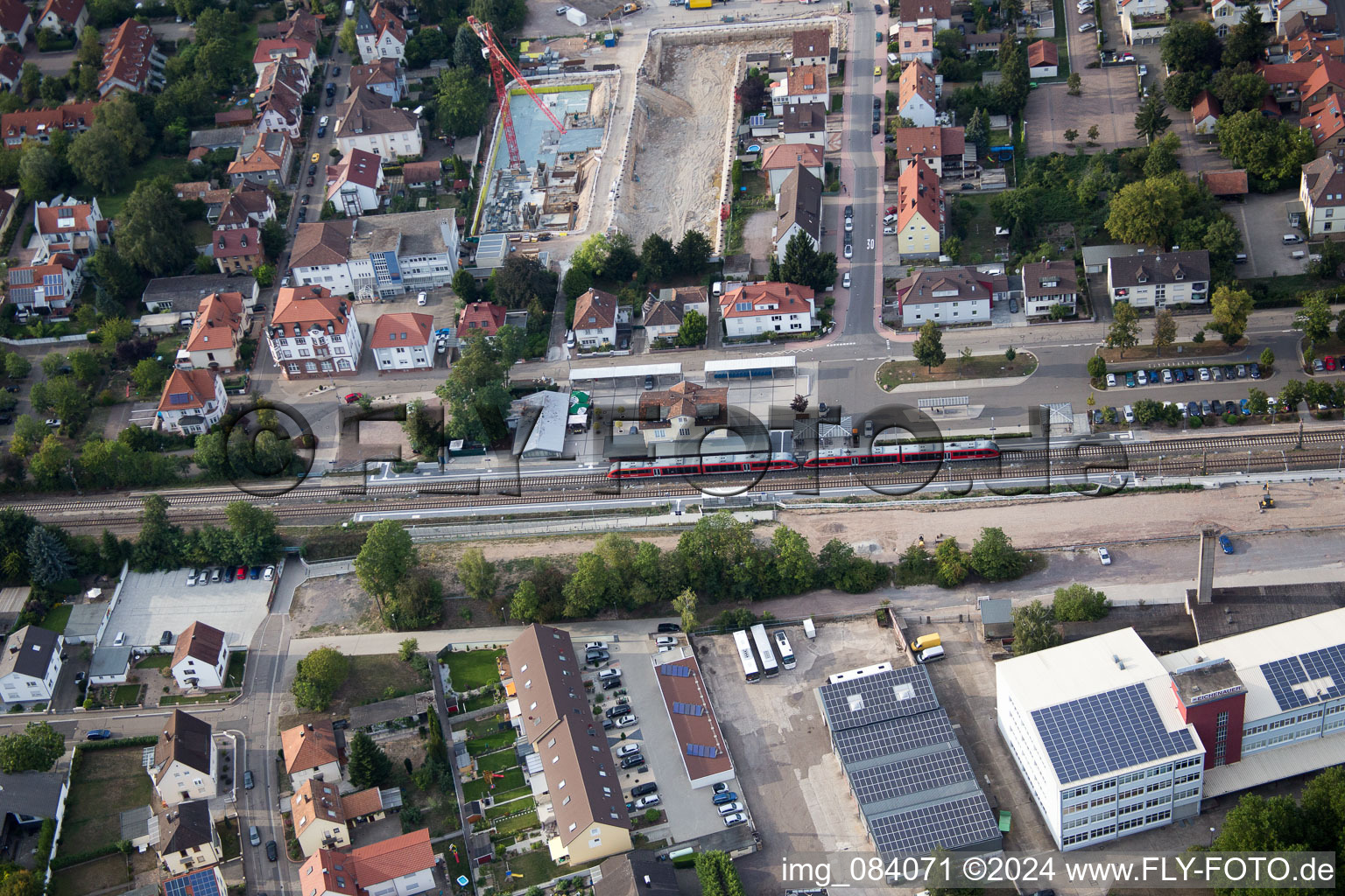 Luftbild von Neubaugebiet "Im Stadtkern" zw. Bismarck- und Gartenstr in Kandel im Bundesland Rheinland-Pfalz, Deutschland