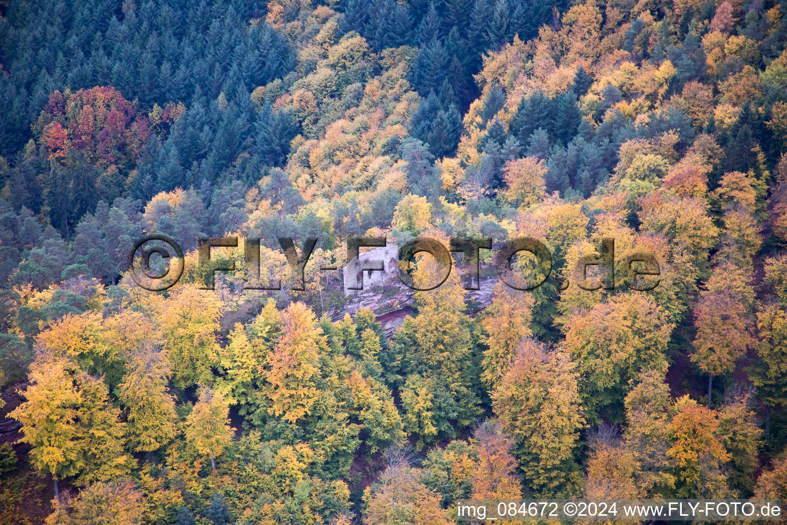 Luftbild von Dambach im Bundesland Bas-Rhin, Frankreich