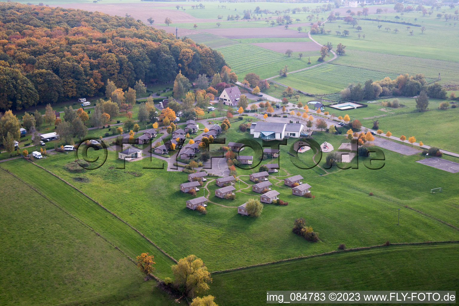 Oberbronn, Camping de l'Oasis im Bundesland Bas-Rhin, Frankreich