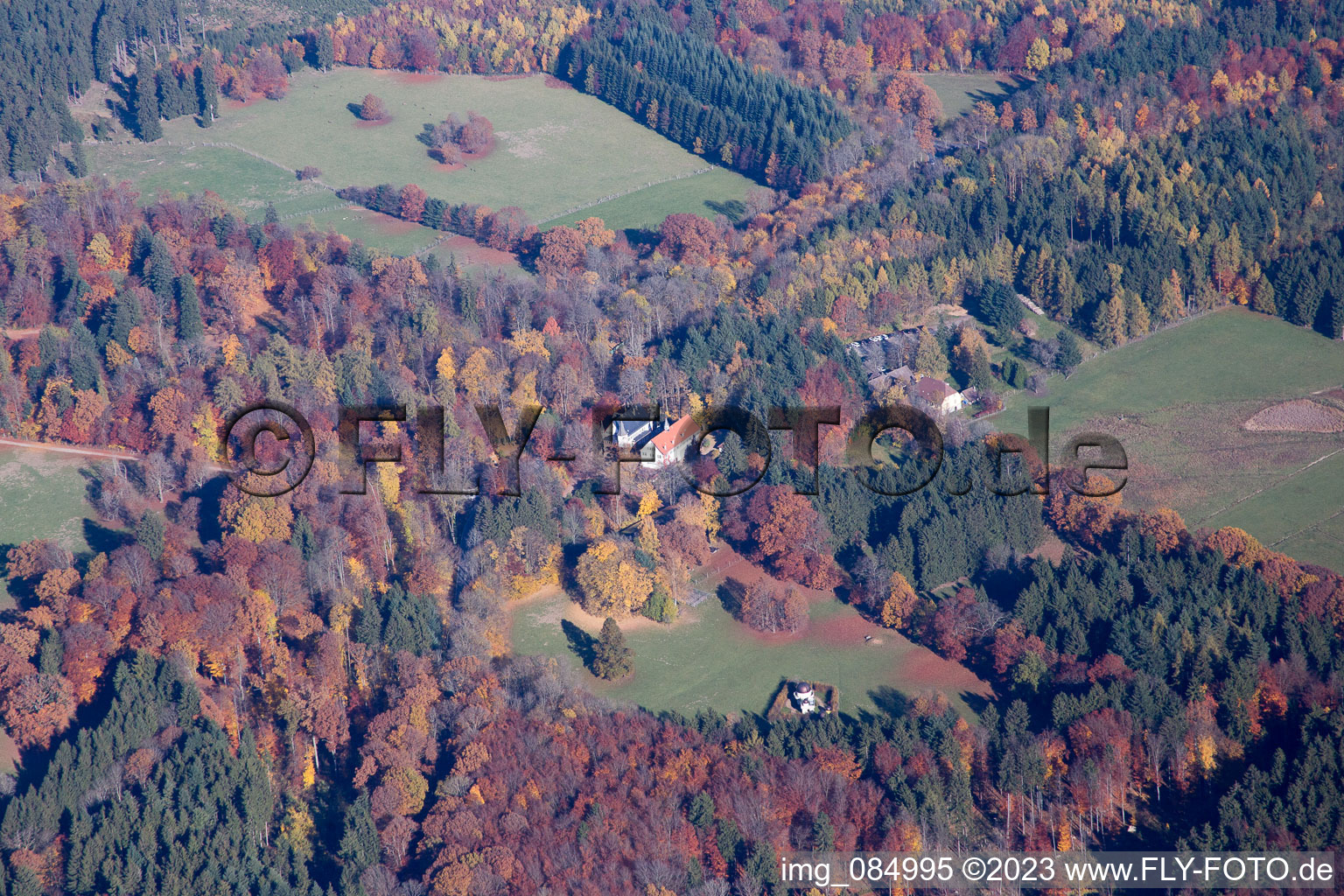 Luftaufnahme von Ernsbach im Bundesland Hessen, Deutschland