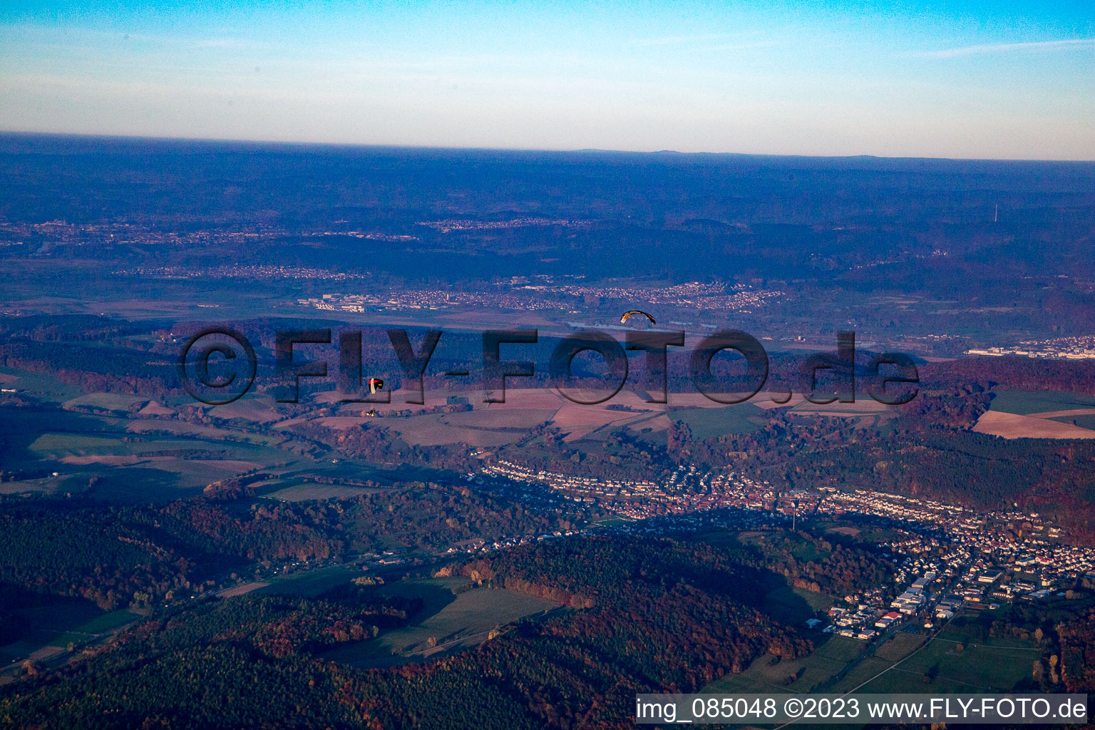 Luftaufnahme von Mömlingen im Bundesland Hessen, Deutschland