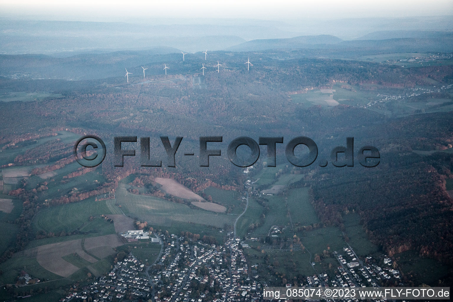 Luftbild von Bad König im Bundesland Hessen, Deutschland