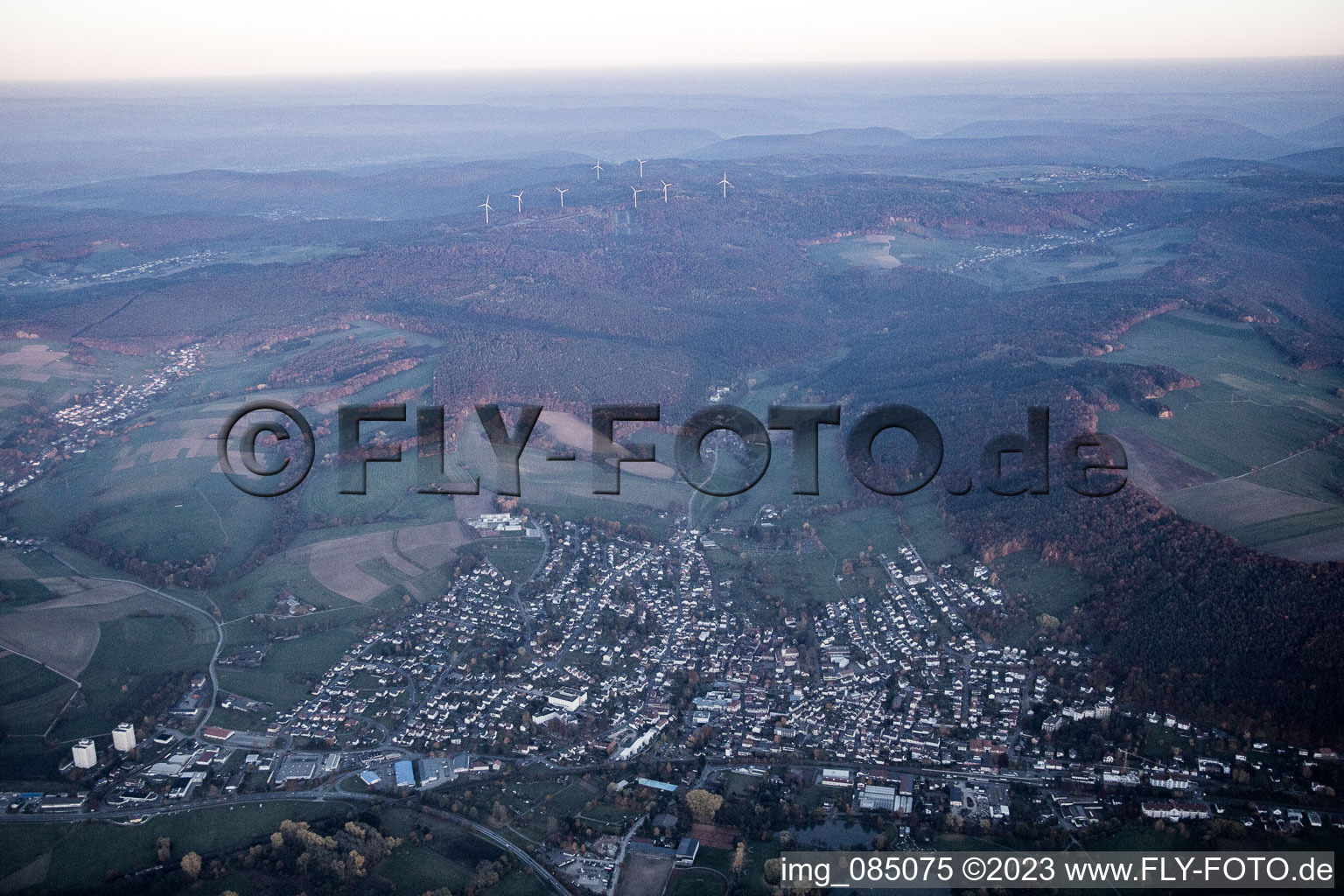 Luftaufnahme von Bad König im Bundesland Hessen, Deutschland