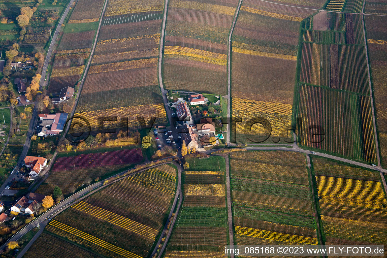 Luftbild von Leinsweiler, Leinsweiler Hof im Bundesland Rheinland-Pfalz, Deutschland