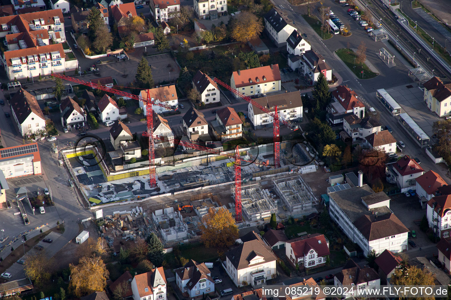 Neubaugebiet "Im Stadtkern" zw. Bismarck- und Gartenstr in Kandel im Bundesland Rheinland-Pfalz, Deutschland aus der Luft