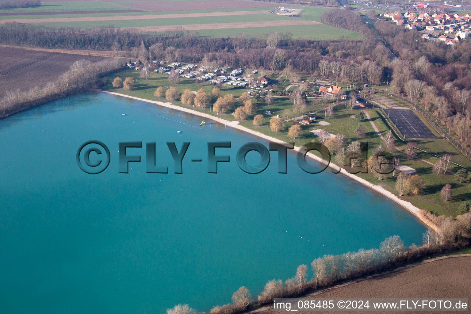 Drohnenaufname von Lauterbourg im Bundesland Bas-Rhin, Frankreich