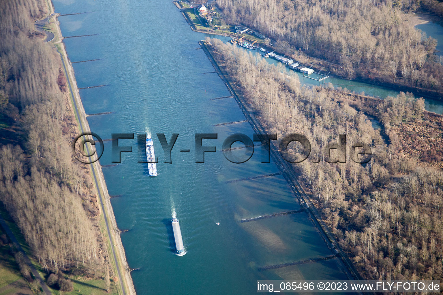 Luftaufnahme von Au am Rhein im Bundesland Baden-Württemberg, Deutschland