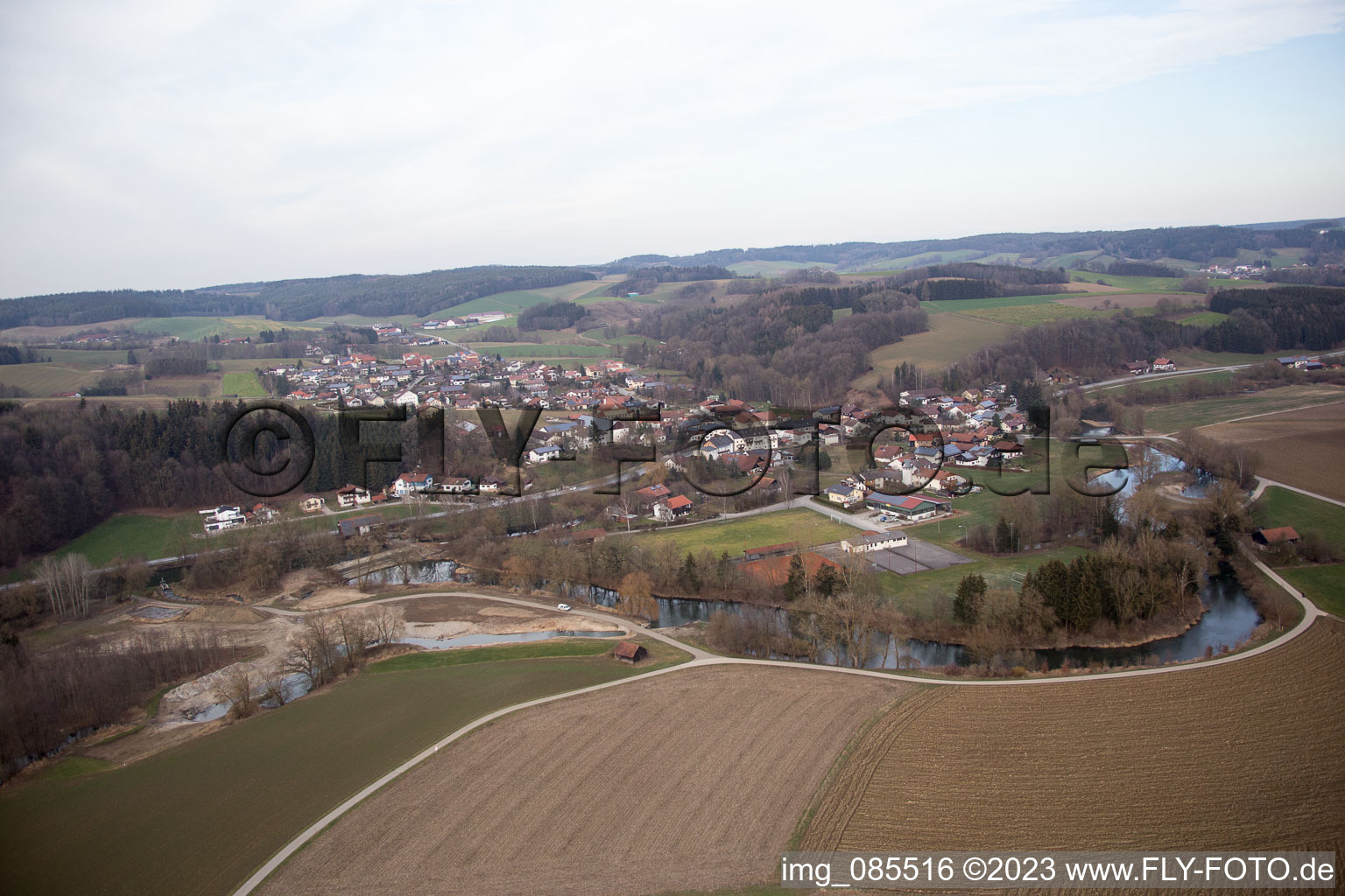 Luftbild von Brombach im Bundesland Bayern, Deutschland