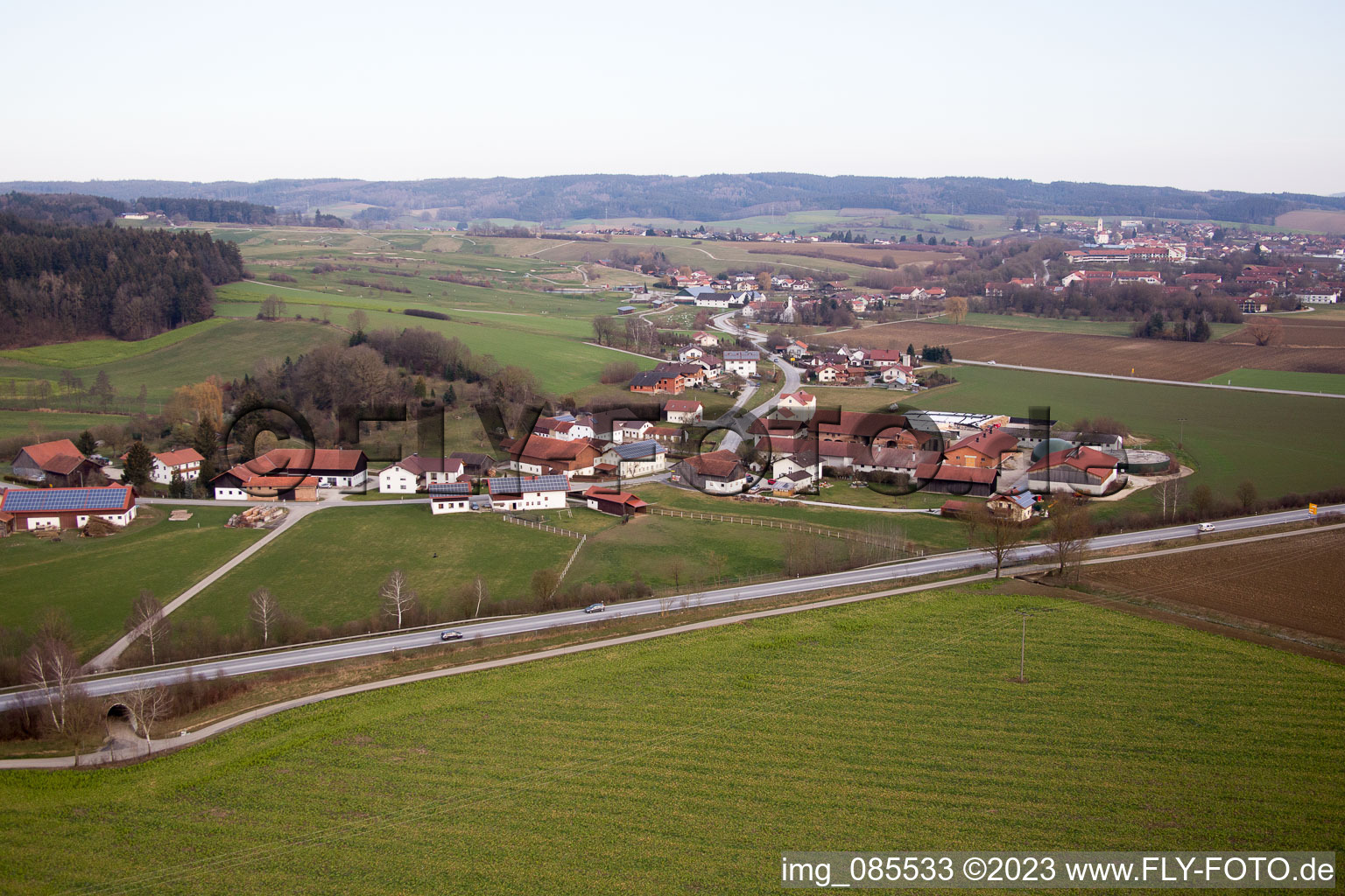 Luftbild von Bad Birnbach im Bundesland Bayern, Deutschland