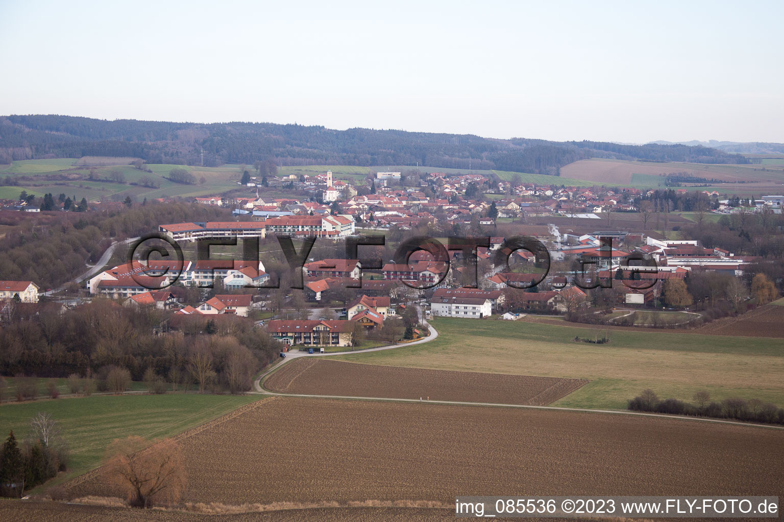 Bad Birnbach im Bundesland Bayern, Deutschland von oben