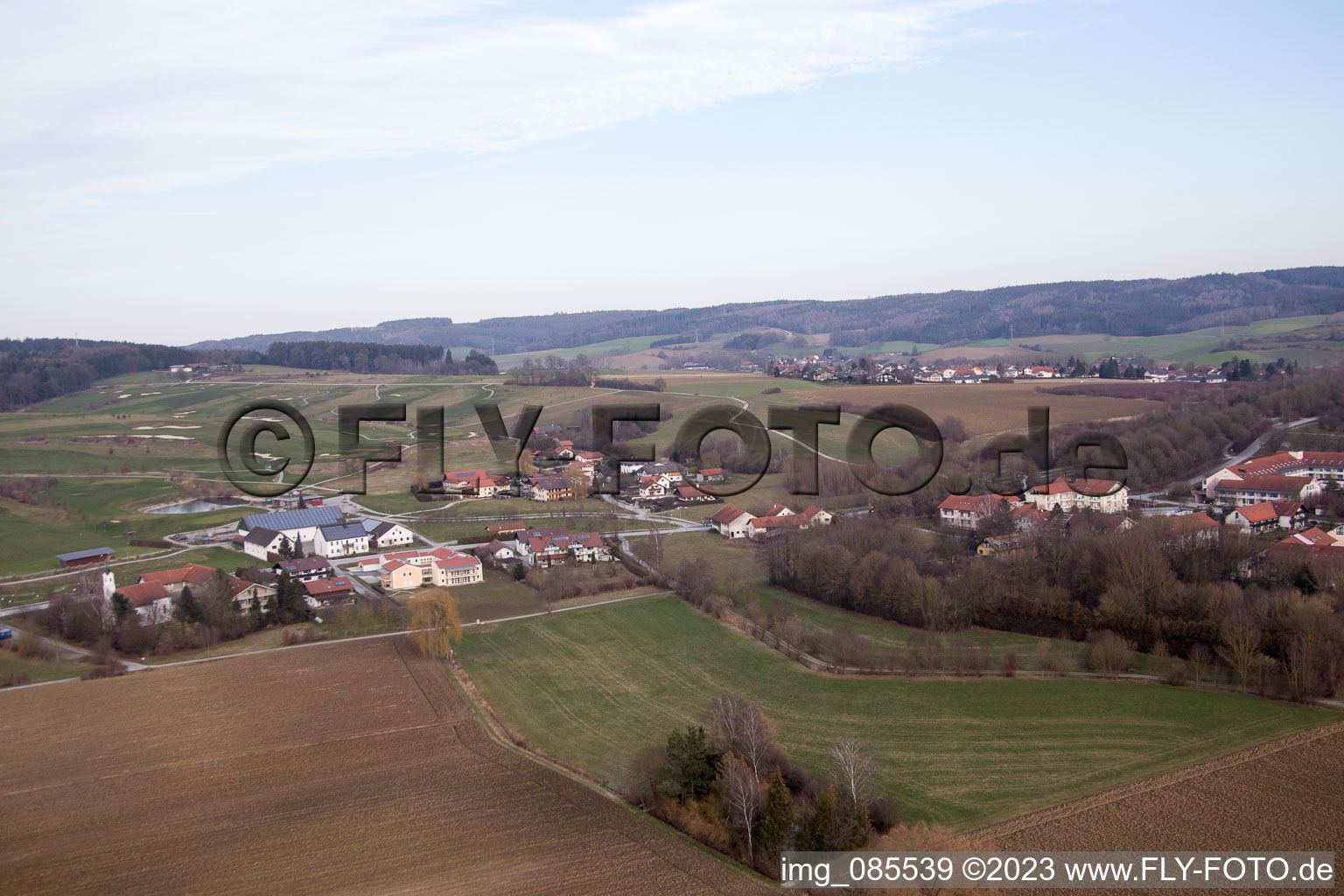 Bad Birnbach im Bundesland Bayern, Deutschland vom Flugzeug aus