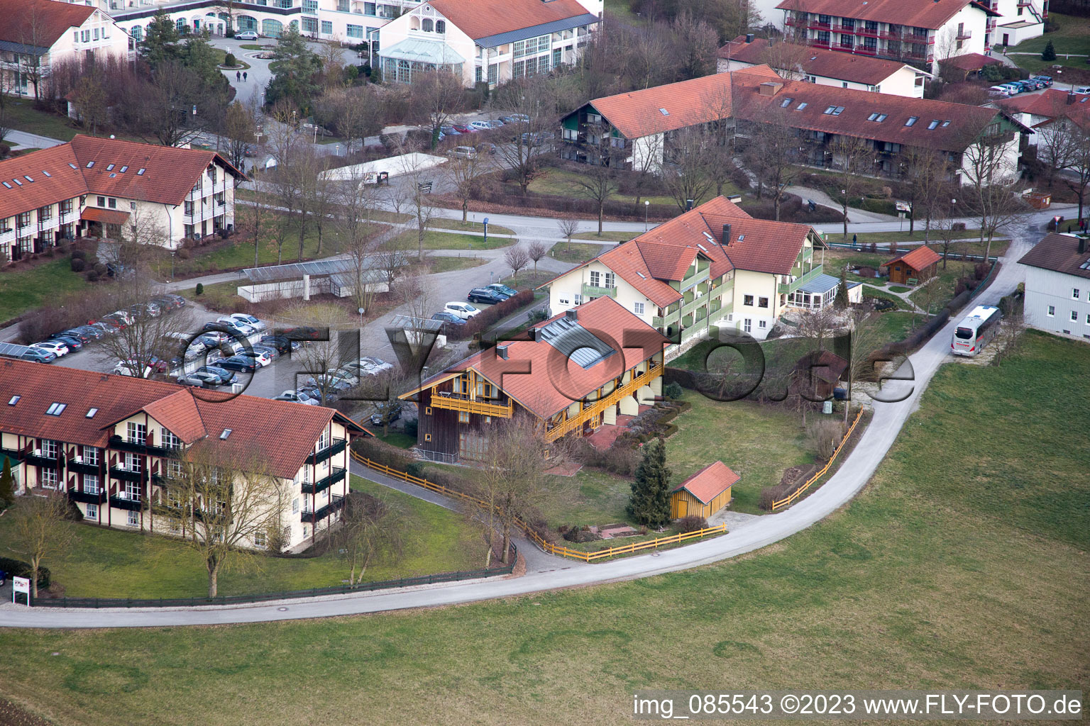 Drohnenbild von Bad Birnbach im Bundesland Bayern, Deutschland