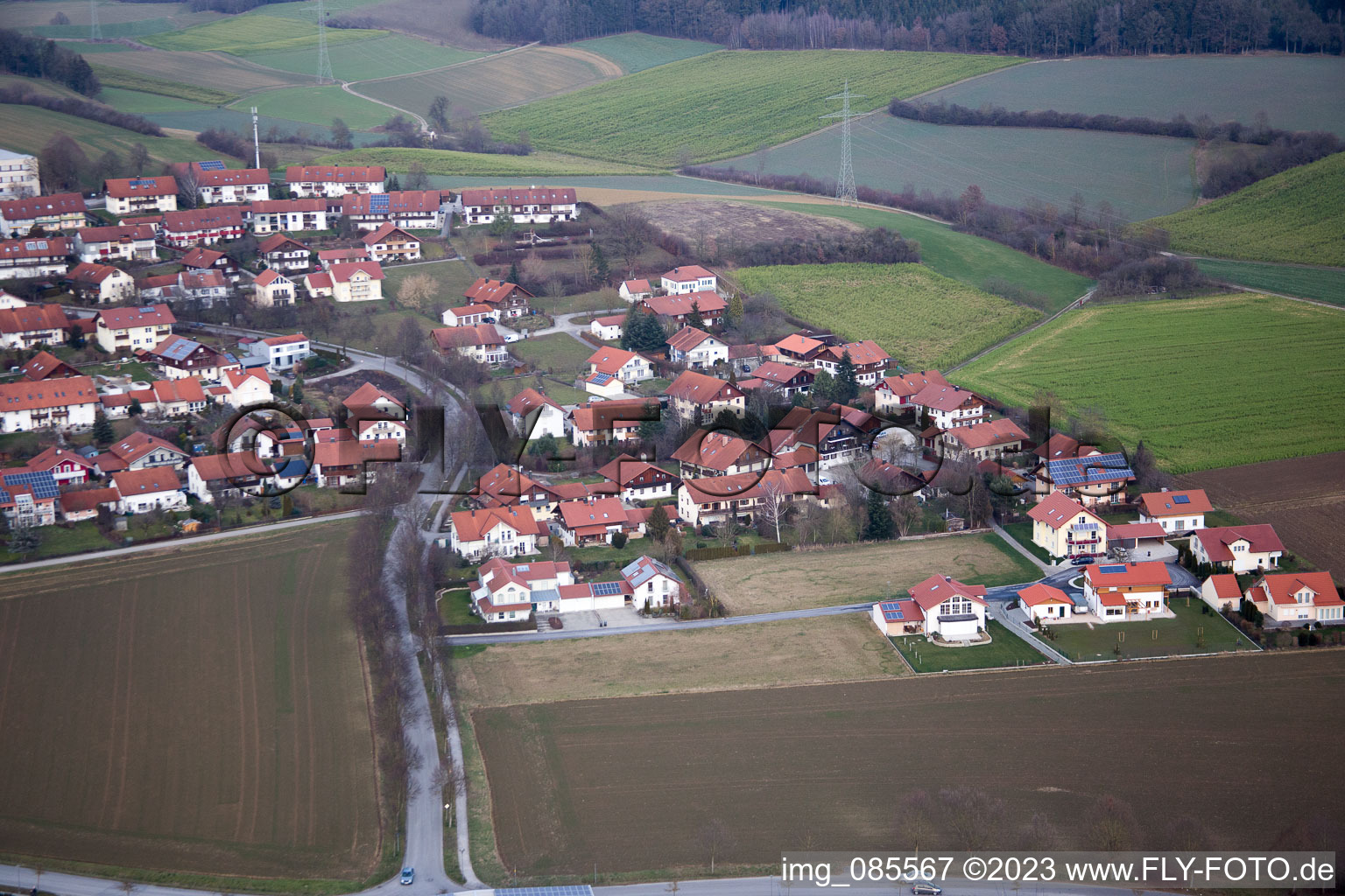Bad Birnbach im Bundesland Bayern, Deutschland aus der Luft