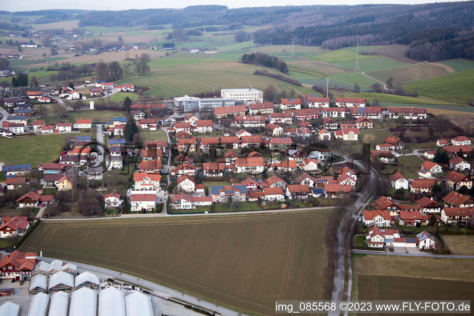 Bad Birnbach im Bundesland Bayern, Deutschland von oben gesehen
