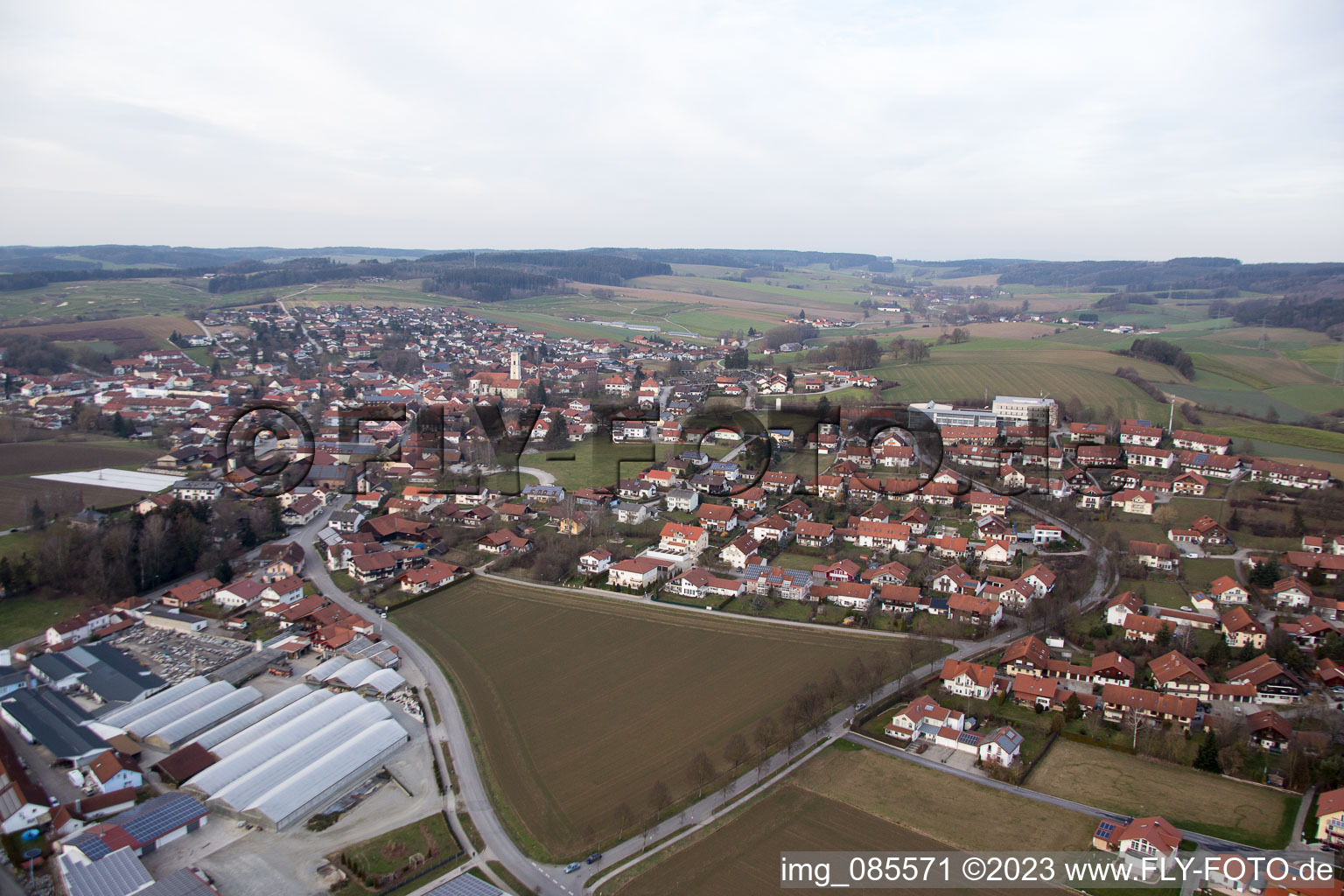 Bad Birnbach im Bundesland Bayern, Deutschland aus der Luft betrachtet