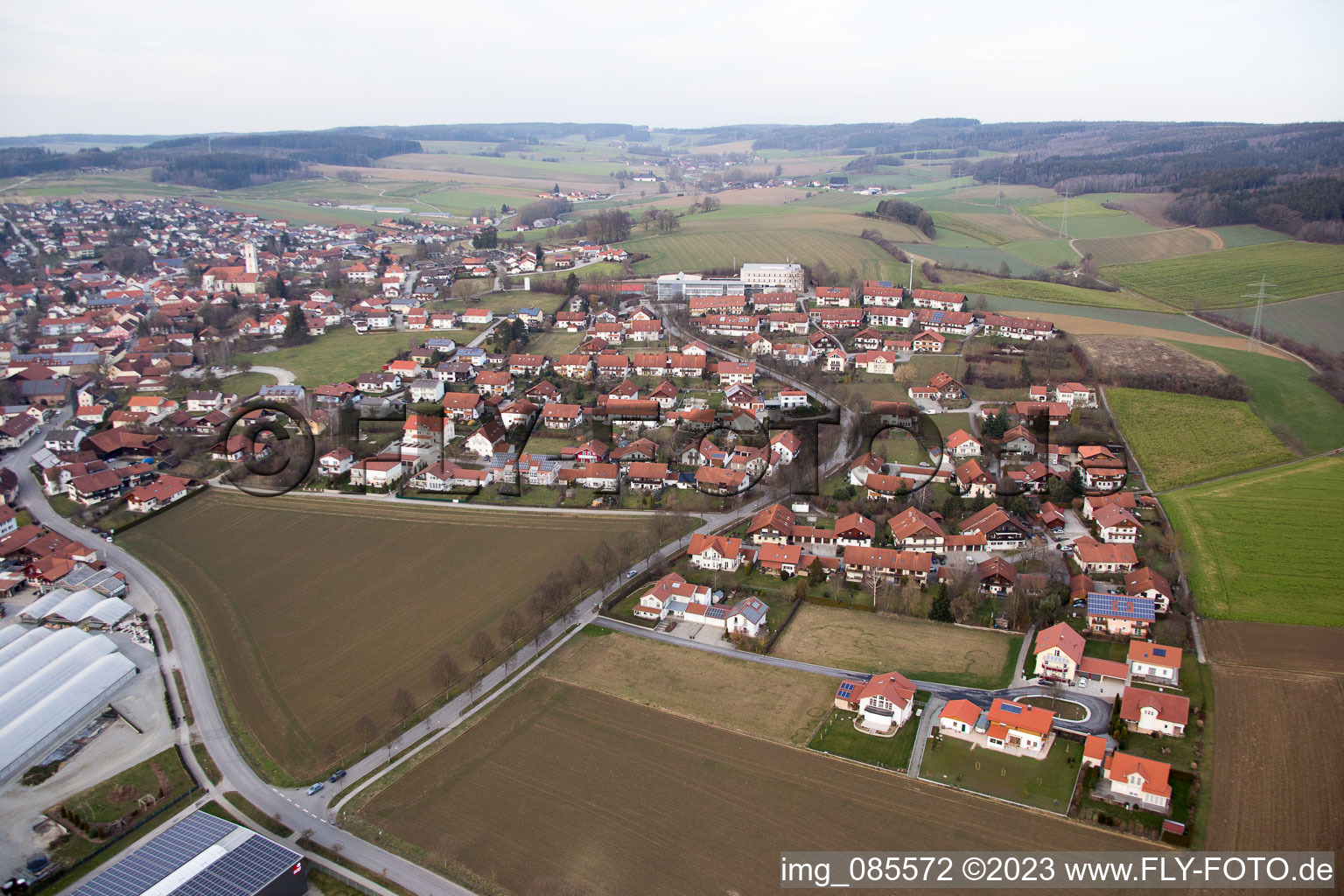Drohnenaufname von Bad Birnbach im Bundesland Bayern, Deutschland