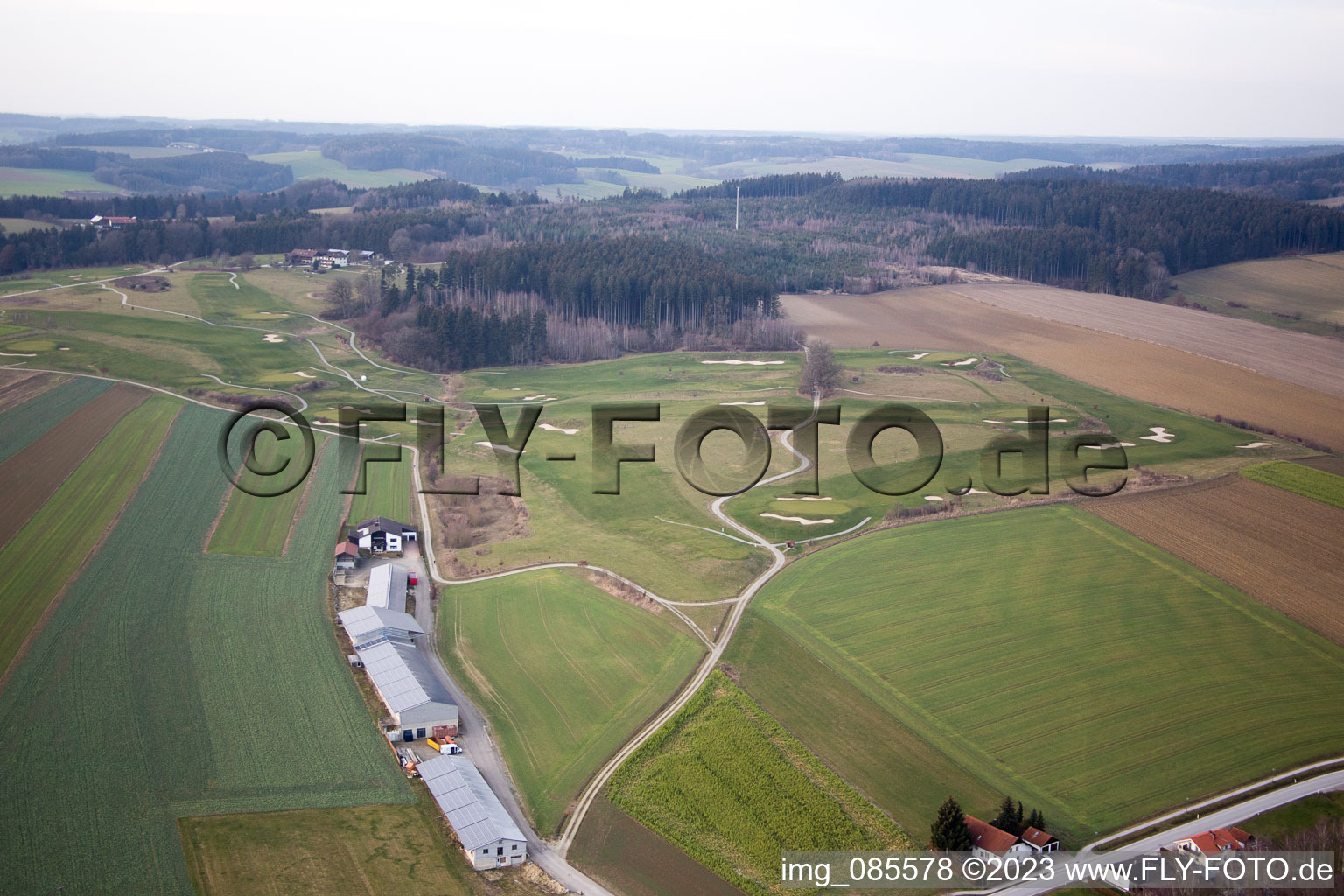Luftbild von Bad Birnbach im Bundesland Bayern, Deutschland