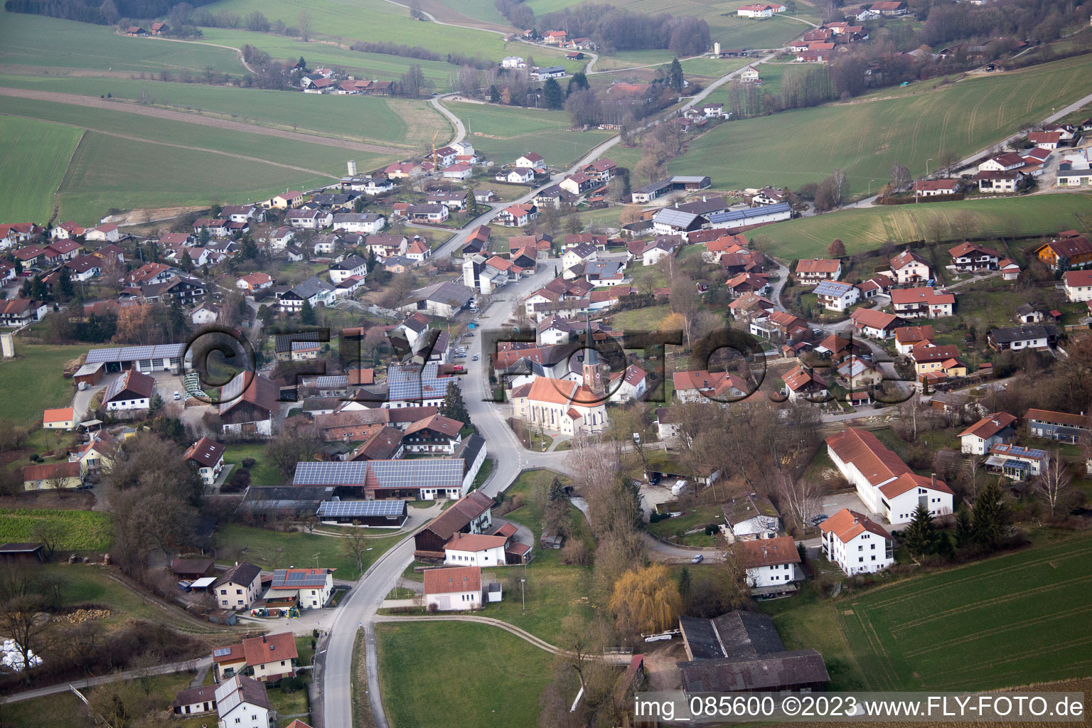 Nindorf im Bundesland Bayern, Deutschland aus der Luft