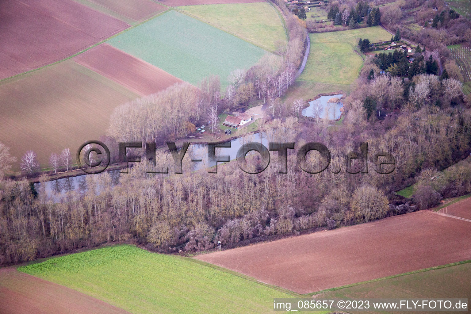 Luftaufnahme von Insheim im Bundesland Rheinland-Pfalz, Deutschland