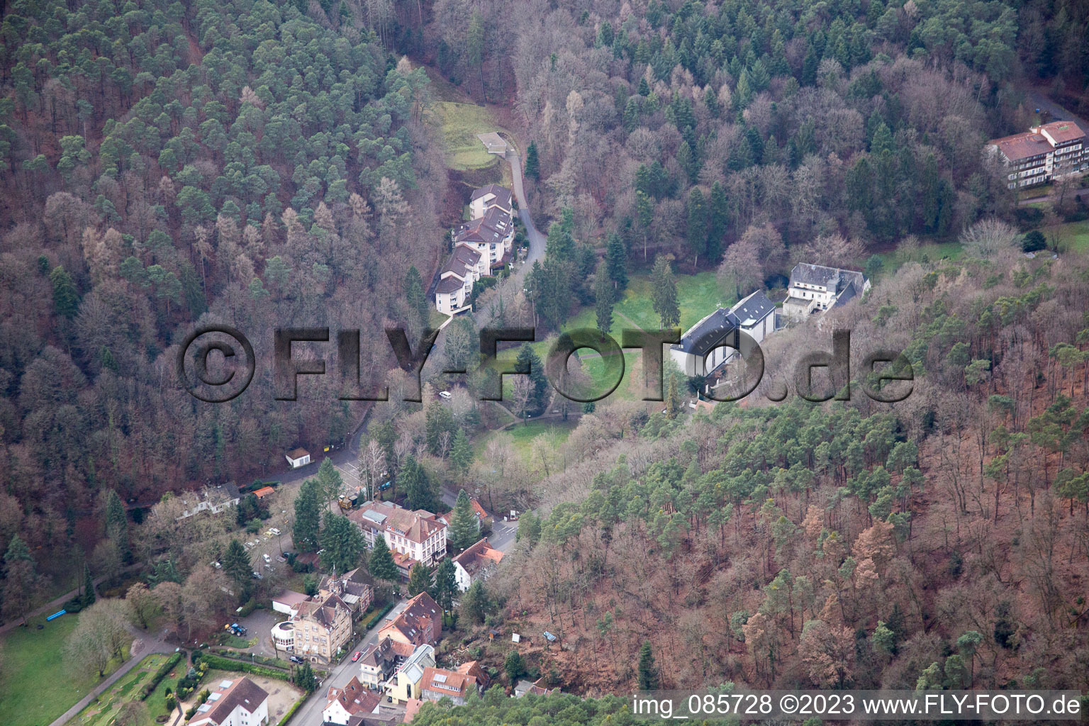 Bad Bergzabern im Bundesland Rheinland-Pfalz, Deutschland von einer Drohne aus