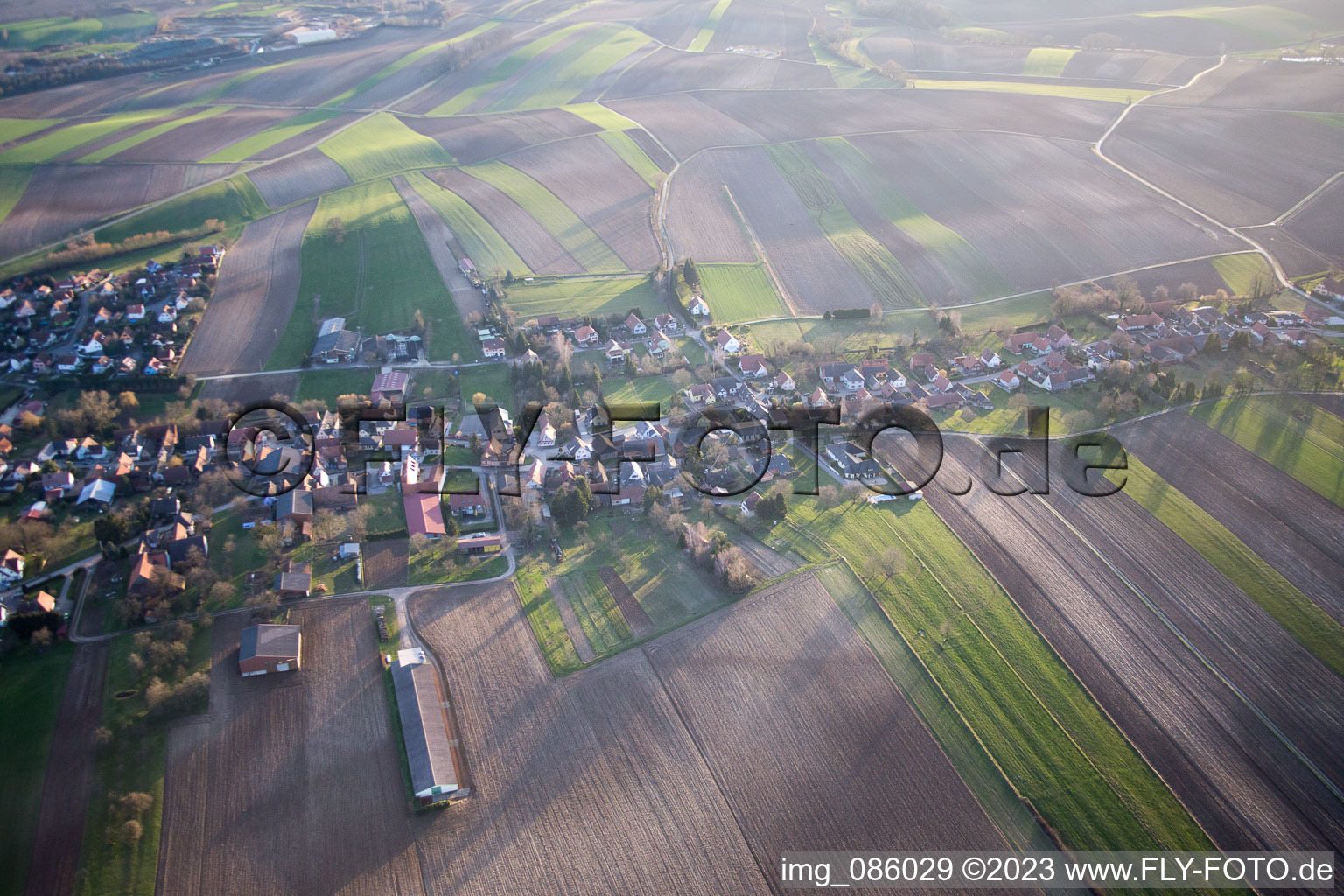 Wintzenbach im Bundesland Bas-Rhin, Frankreich vom Flugzeug aus