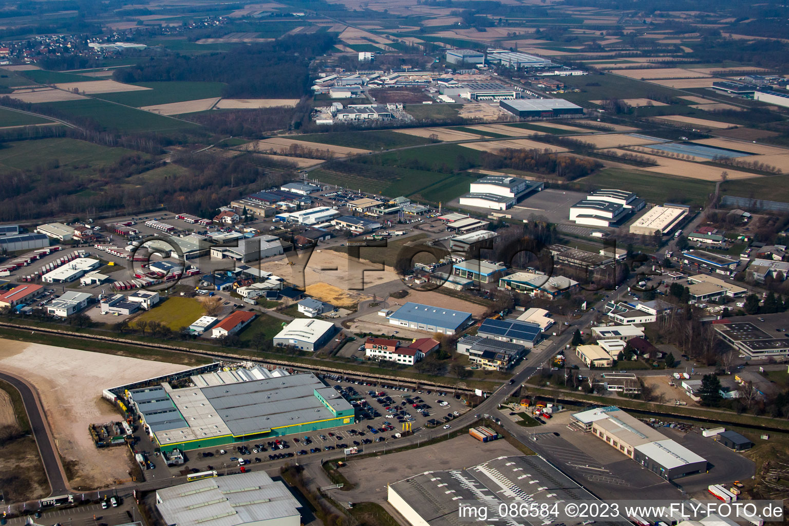 Industriegebiet SW in Achern im Bundesland Baden-Württemberg, Deutschland