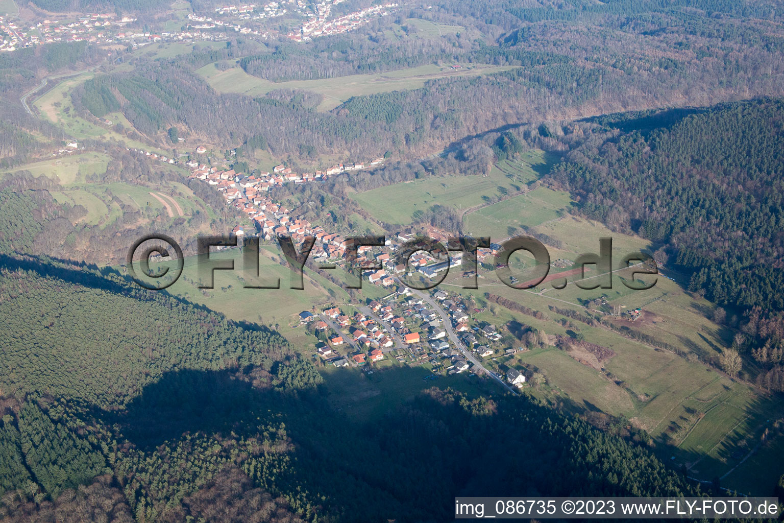 Luftbild von Rumbach im Bundesland Rheinland-Pfalz, Deutschland