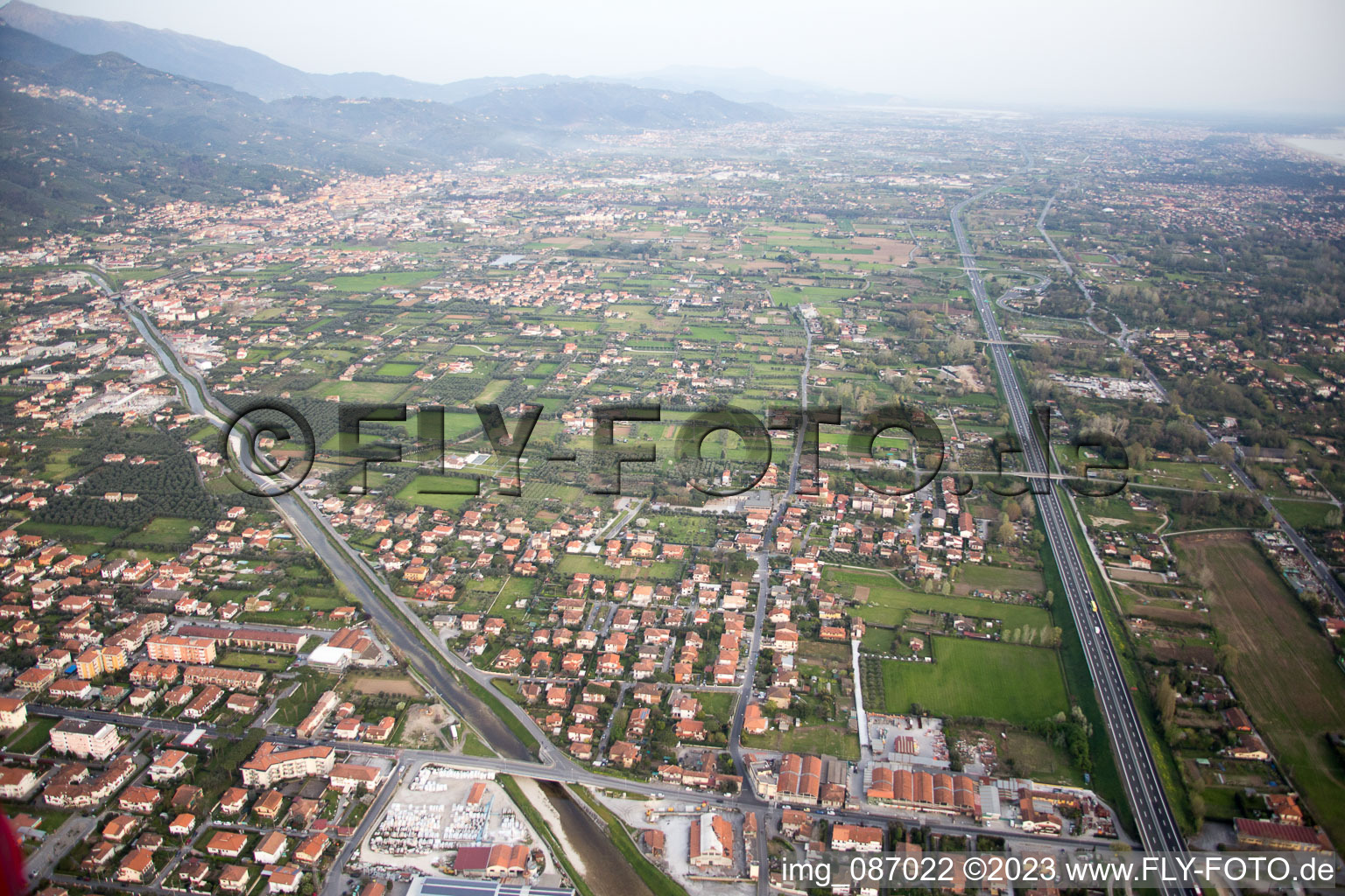 Luftbild von Federigi im Bundesland Toscana, Italien
