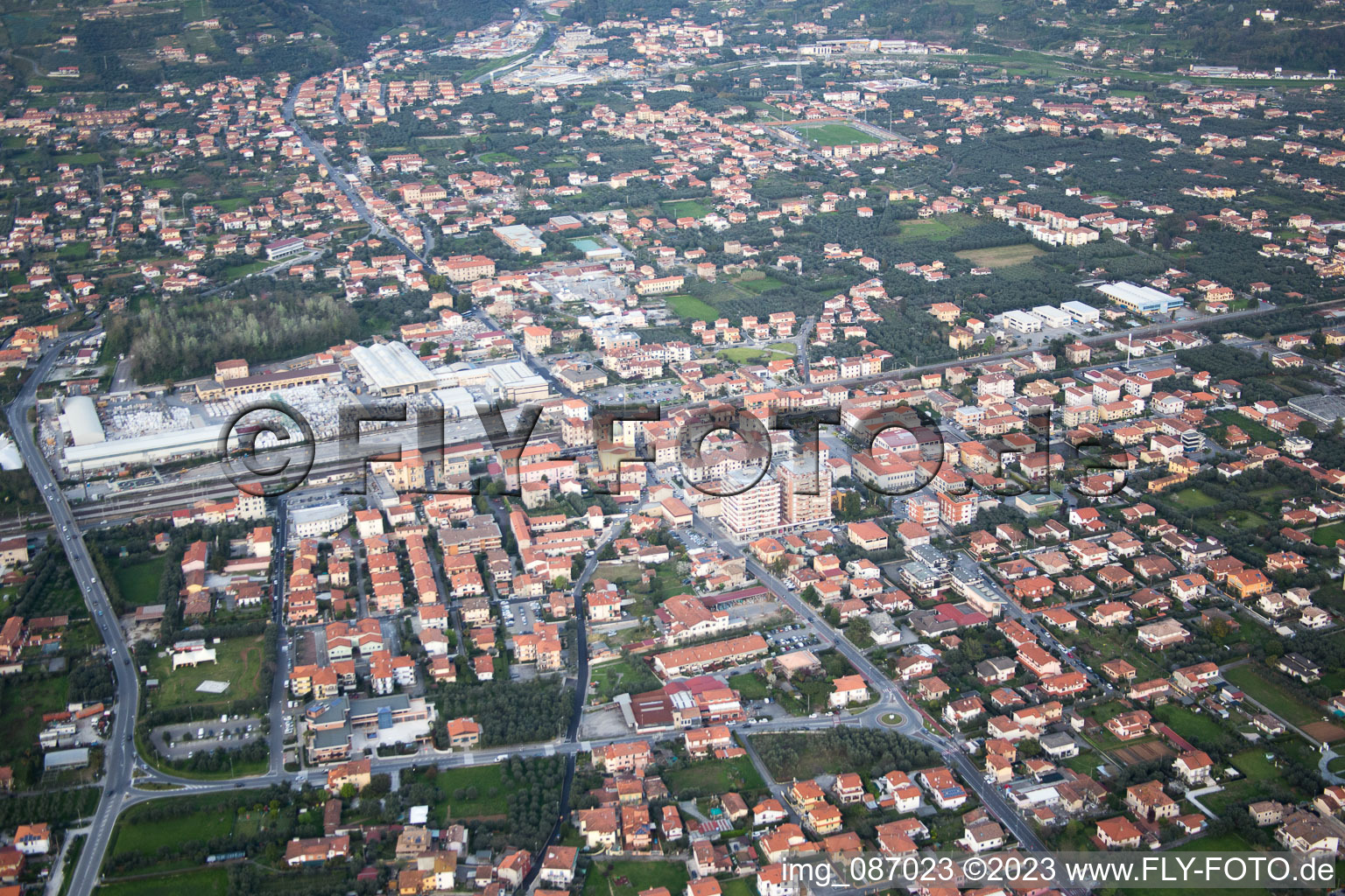 Luftaufnahme von Federigi im Bundesland Toscana, Italien