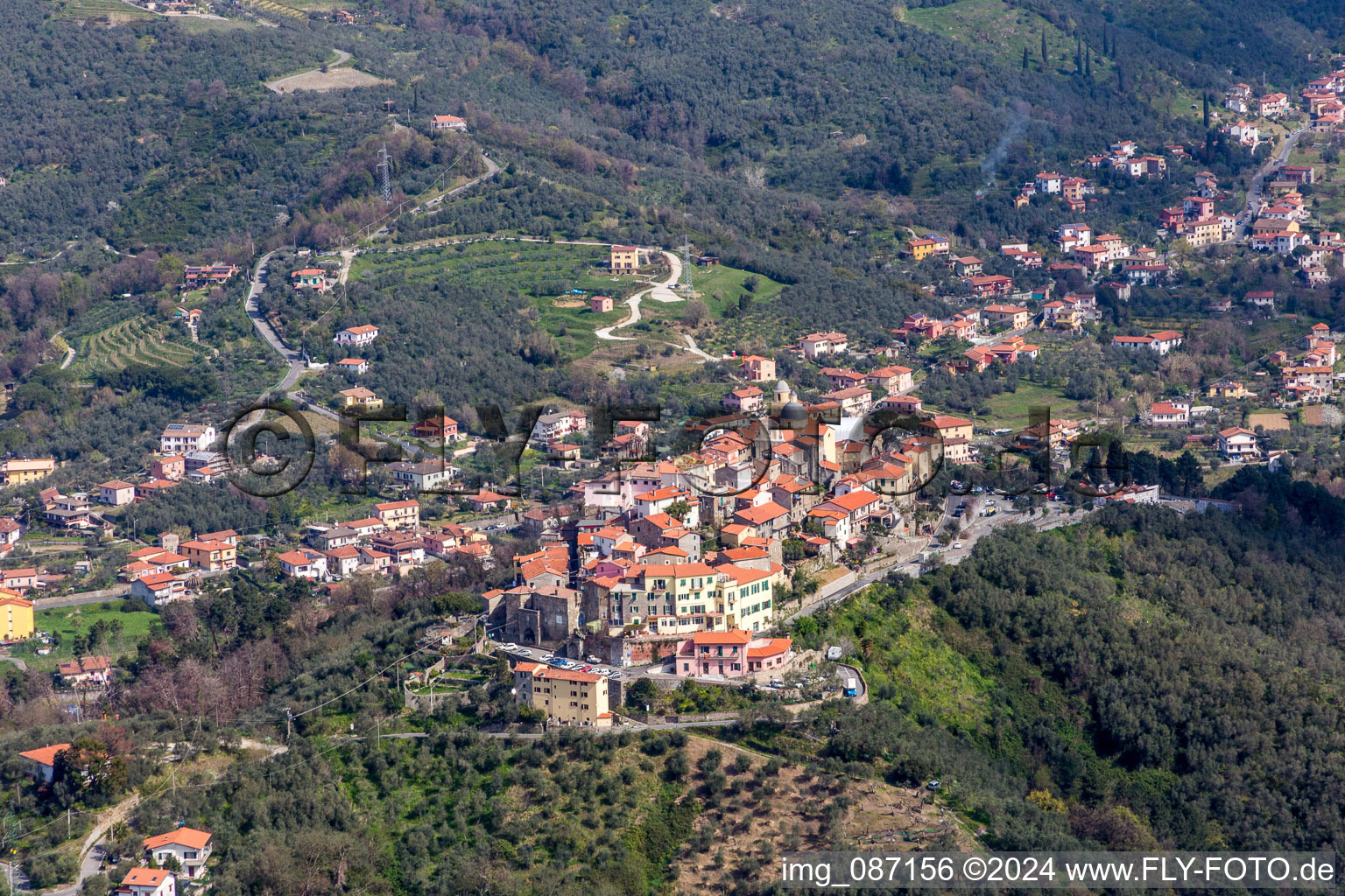 Dorf - Ansicht in Nicola in Ligurien im Bundesland Liguria, Italien