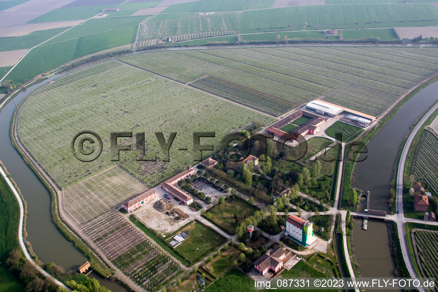 Luftbild von Lodigiana(I-Emilia-Romagna), Italien
