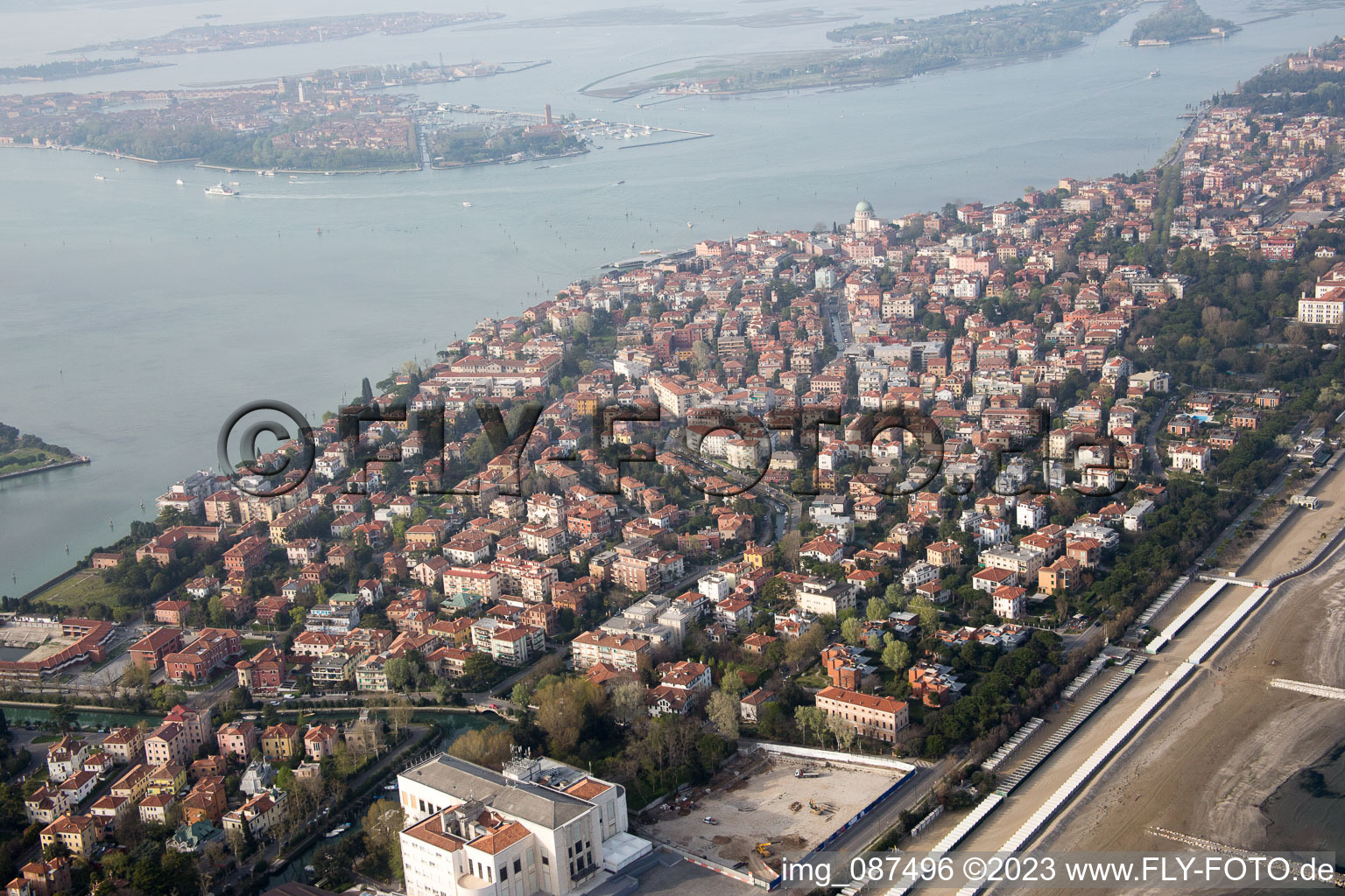 Luftbild von Città Giardino(I-Venetien) in Venezia, Italien