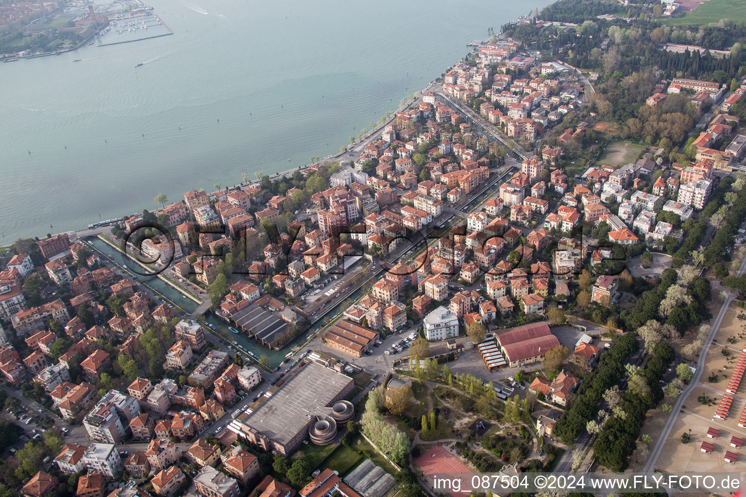 Luftbild von Venezia im Bundesland Venetien, Italien