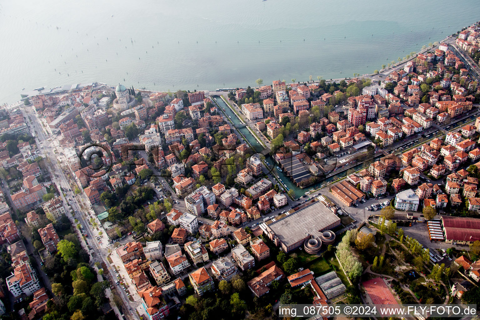 Luftaufnahme von Venezia im Bundesland Venetien, Italien