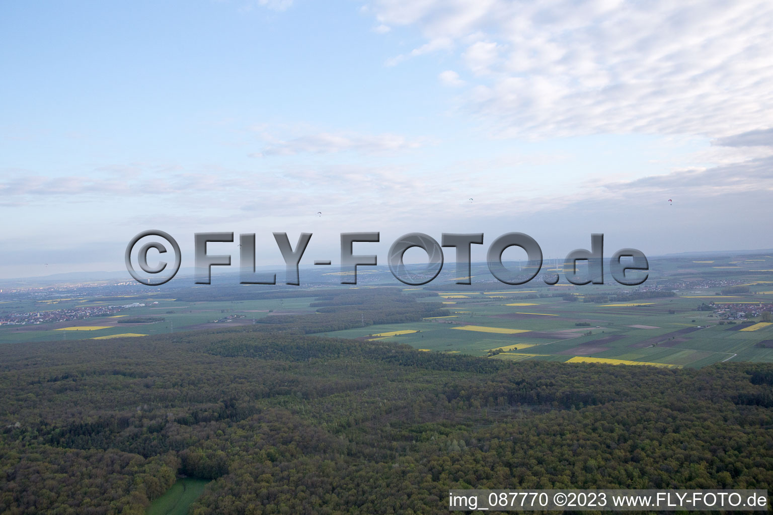 Luftaufnahme von Sulzheim im Bundesland Bayern, Deutschland